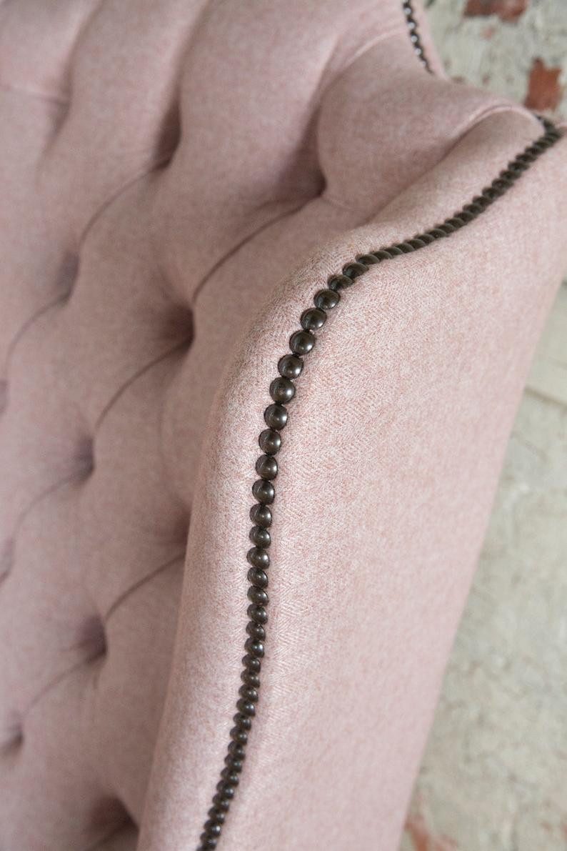 Xlmoebel Ohrensessel Chesterfield Ohrensessel mit gepolstertem Stoffbezug (Ohrensessel (1 Sitzer), Hergestellt in Europa