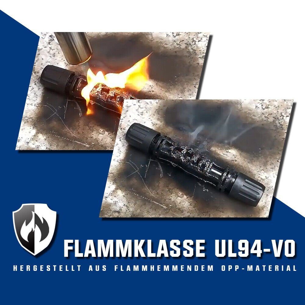 XERSEK Solaranlage 2X Schwarz+Rot Solarkabel 4mm² 6mm² 10mm² Photovoltaik 30A/65A Stecker, (10m 25m 50m 100m), 1500V DC, PV-Anlage,Kupferverzinnung Photovoltaik – Bild 5 von 5