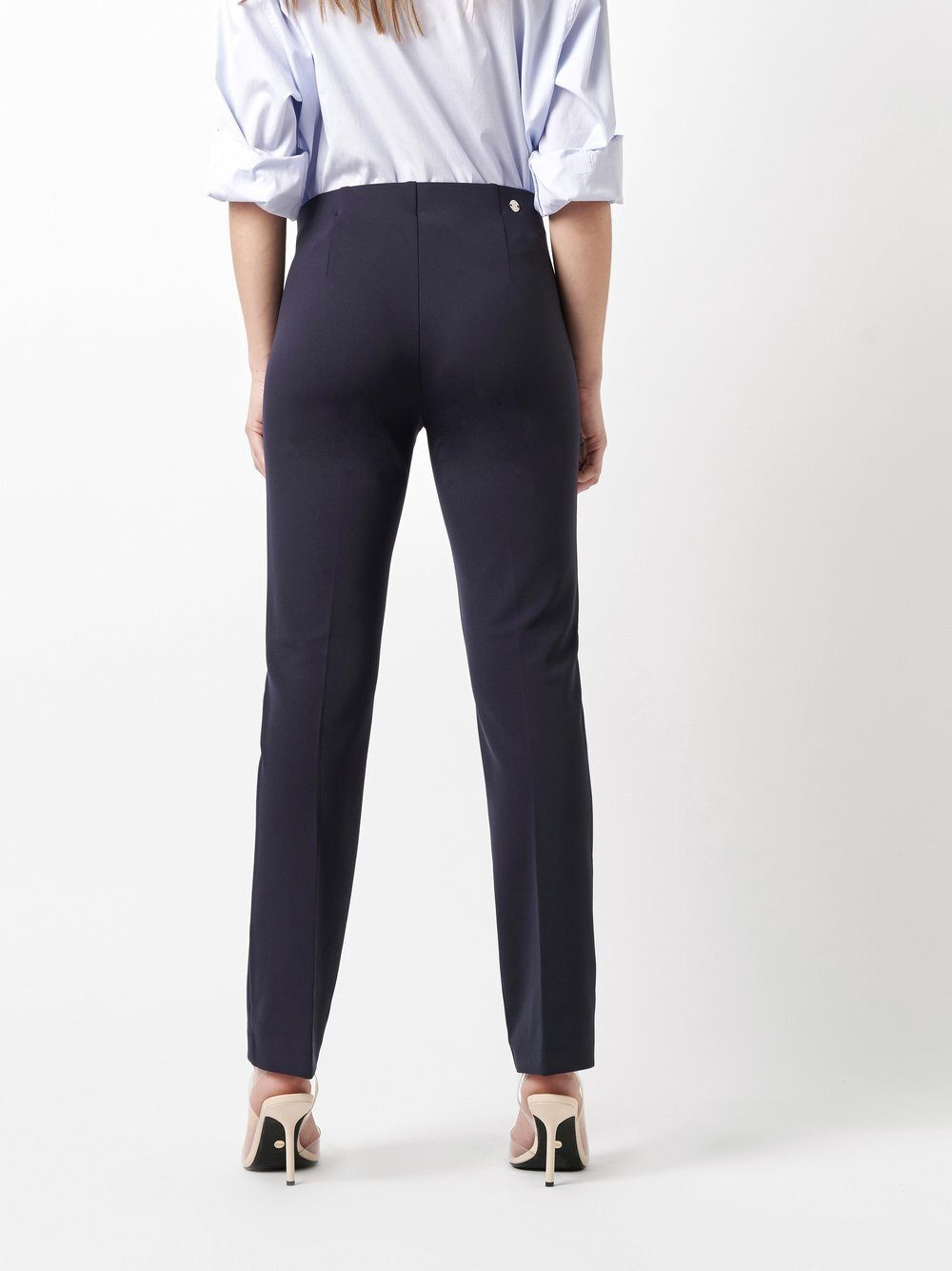 ROSNER Stretch-Hose Alisa Slim (1-tlg) mit eleganten Biesen