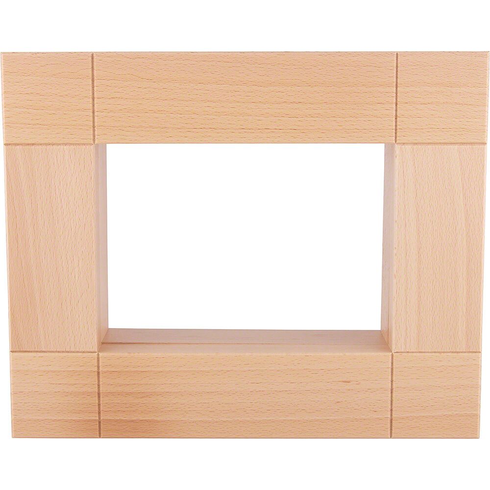 KWO Kunstgewerbe Werkstätten Räuchermännchen Zierrahmen für Kantenhocker, natur (33x27cm) von KWO