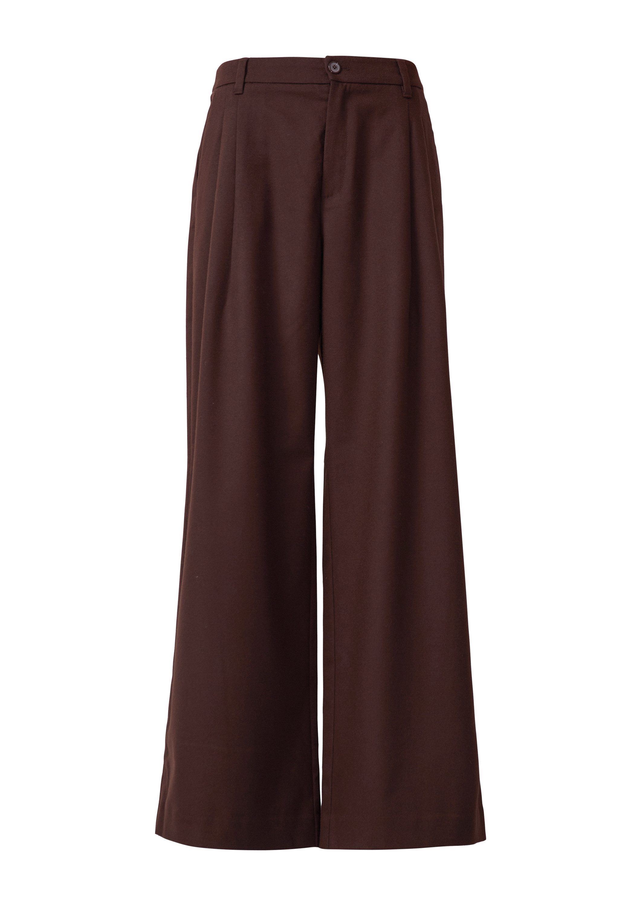s.Oliver Chinos Hose Flanell-Hose mit Bundfalten günstig online kaufen