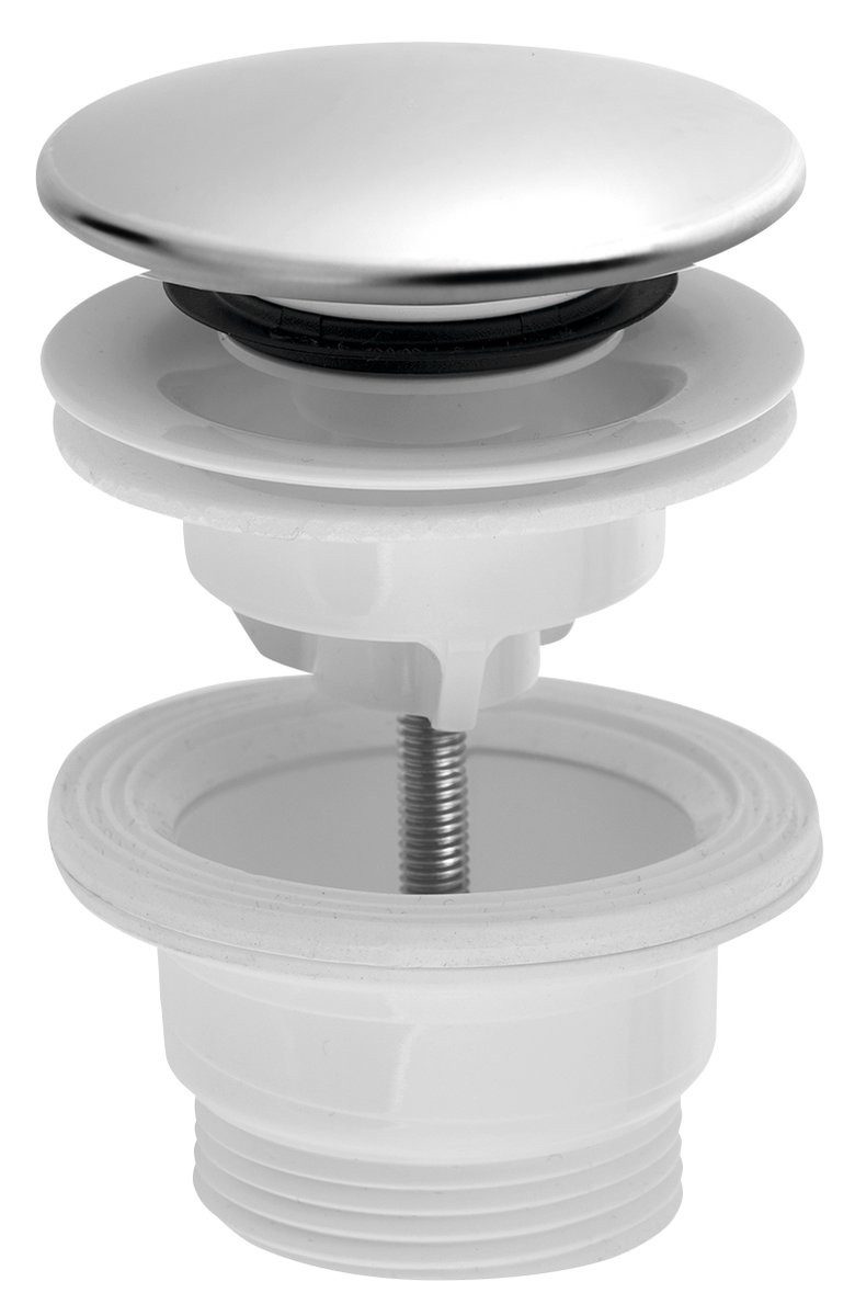 Bruckner Ablaufgarnitur Waschbecken-Ablaufgarnitur 5/4“, klick-klack, große Stopfen, 4-45mm Bruckner-151-308-1