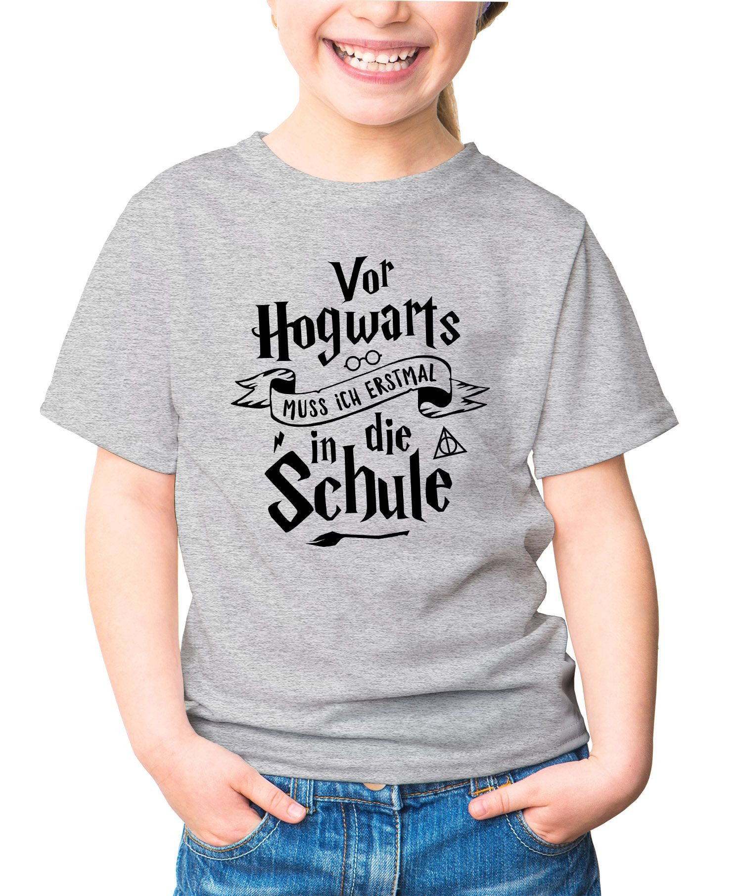 Print-Shirt Kinder T-Shirt Mädchen Vor muss ich erstmal zur Schule Geschenk zur