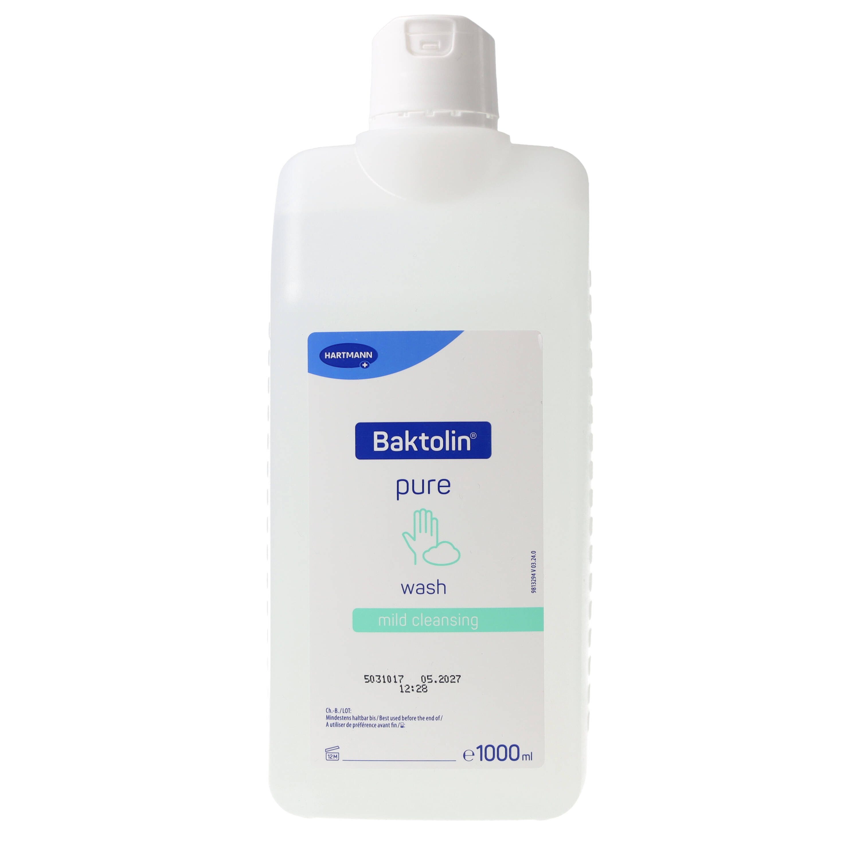 PAUL HARTMANN AG Hautpflegegel Baktolin pure wash - Besonders milde Waschlotion 1000ml auch bei häufigem Händewaschen, 1-tlg., sehr gute Hautverträglichkeit