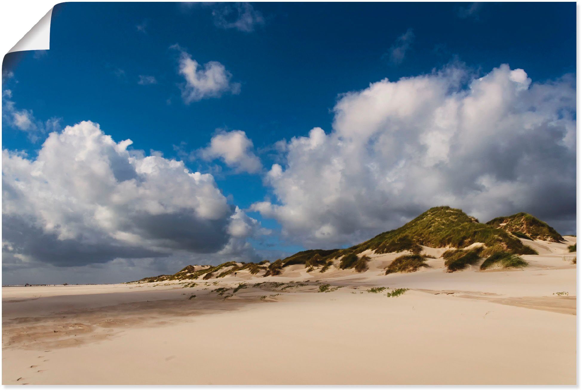 Artland Wandbild Wolkenimpression Amrum, Küste (1 St), als Leinwandbild,  Poster in verschied. Größen | Poster