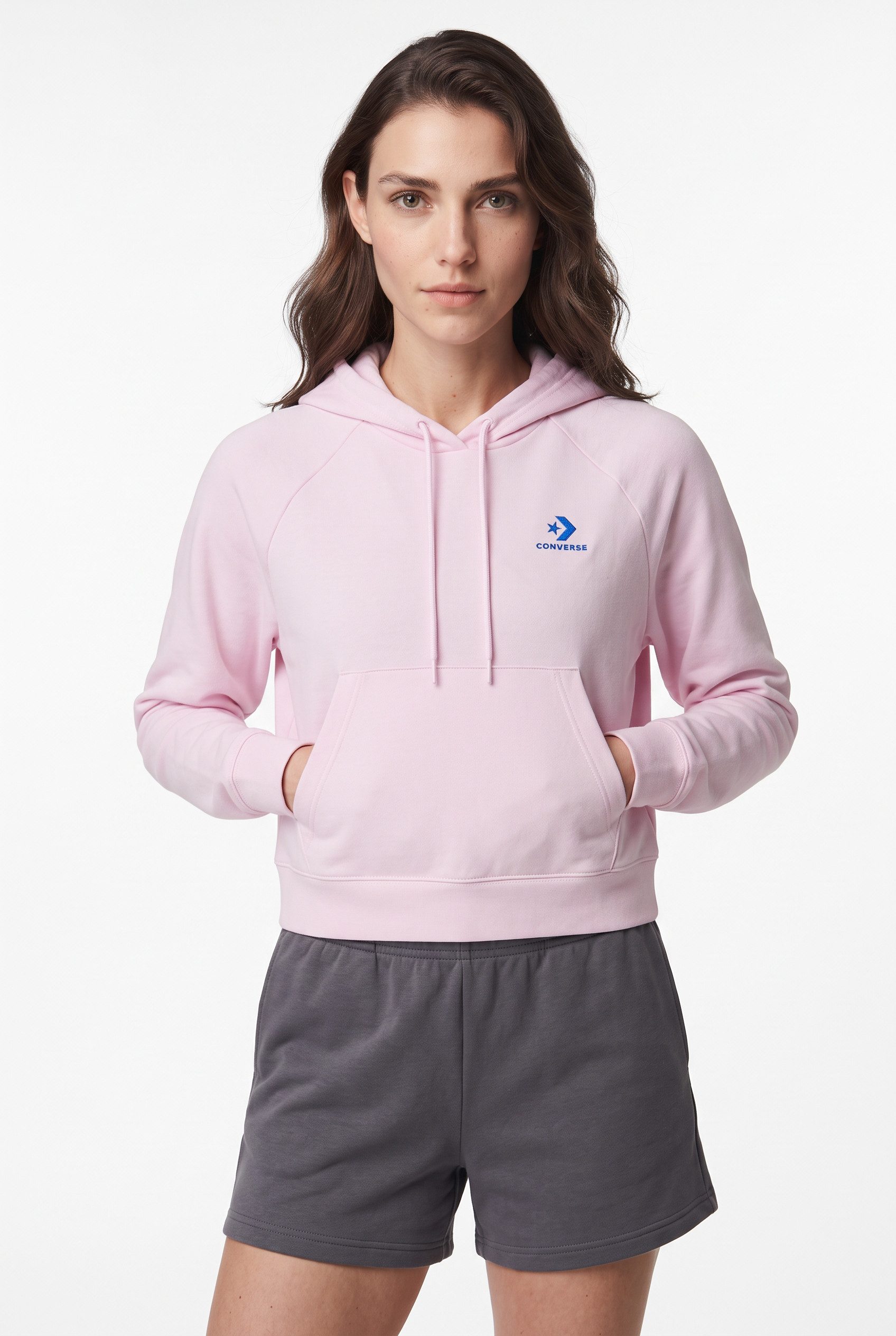 Converse Kapuzensweatshirt aus Baumwolle und Polyester, angenehm weiche Anmutung