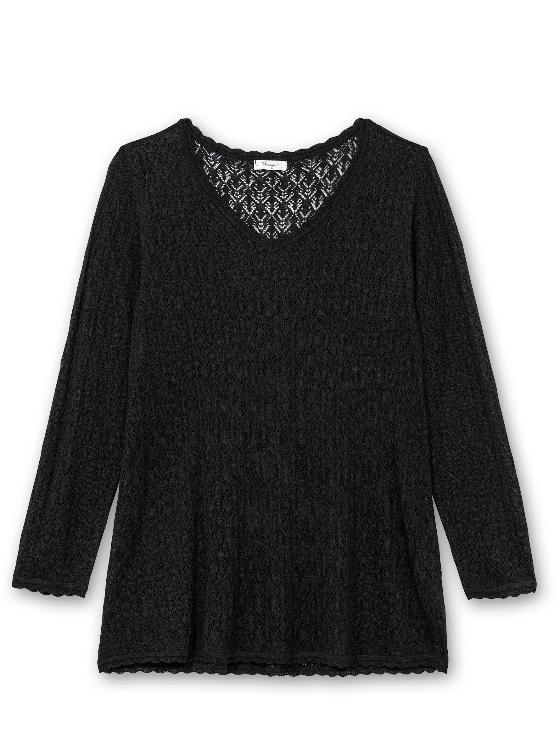 V-Ausschnitt-Pullover Große Größen