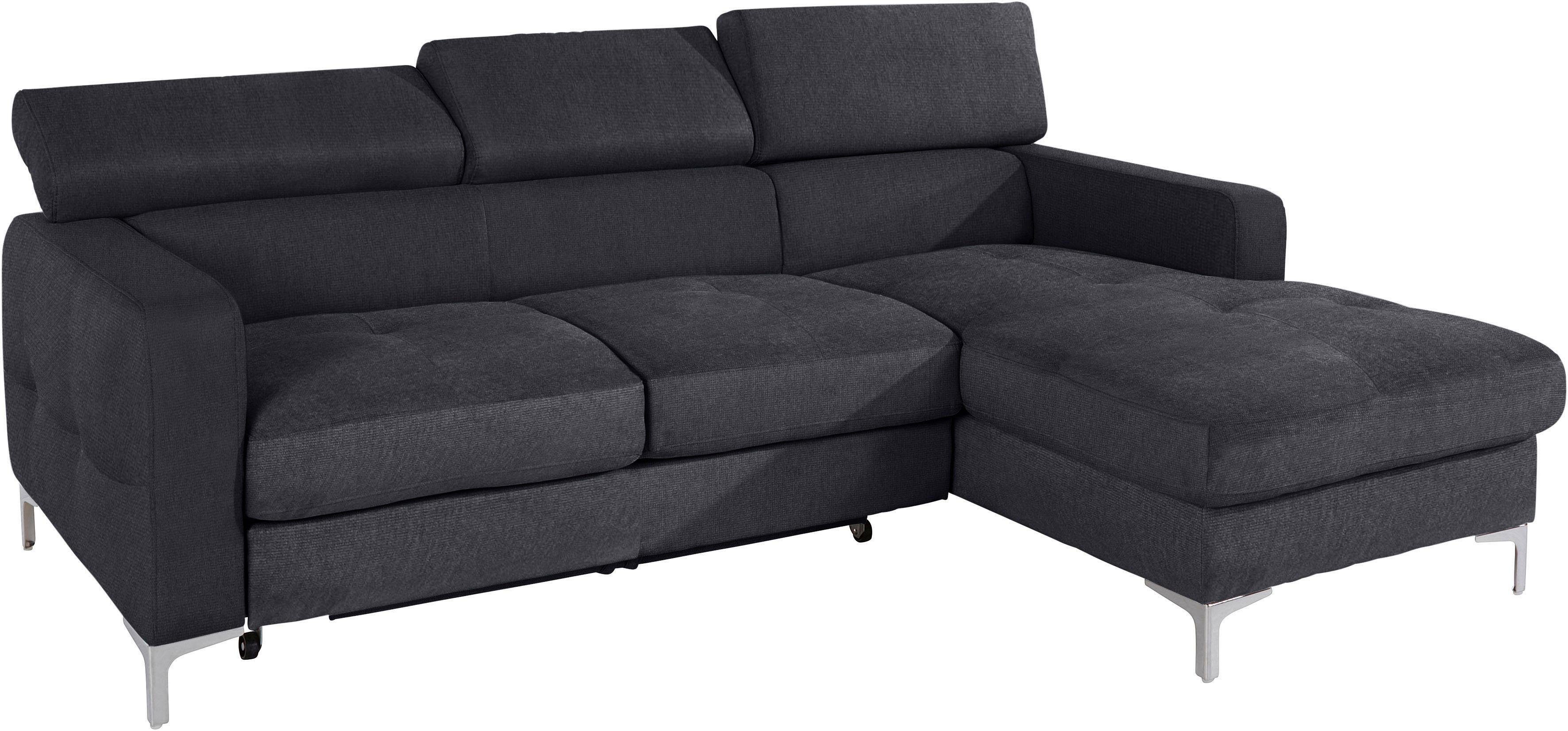 COTTA Ecksofa "Sammy L-Form" mit Kopfteilverstellung, wahlweise mit Bettfun günstig online kaufen