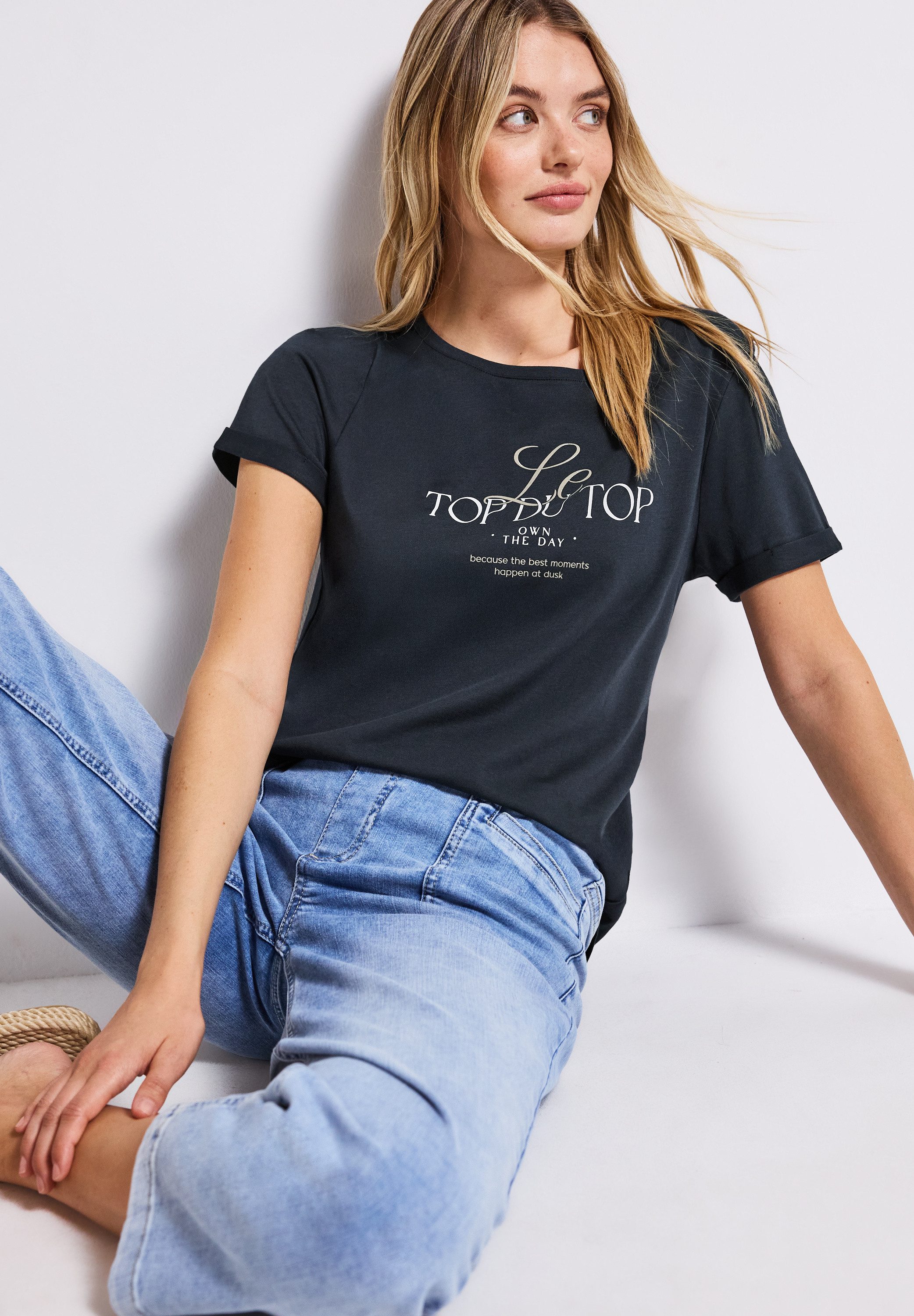 STREET ONE T-Shirt mit Front-Print günstig online kaufen