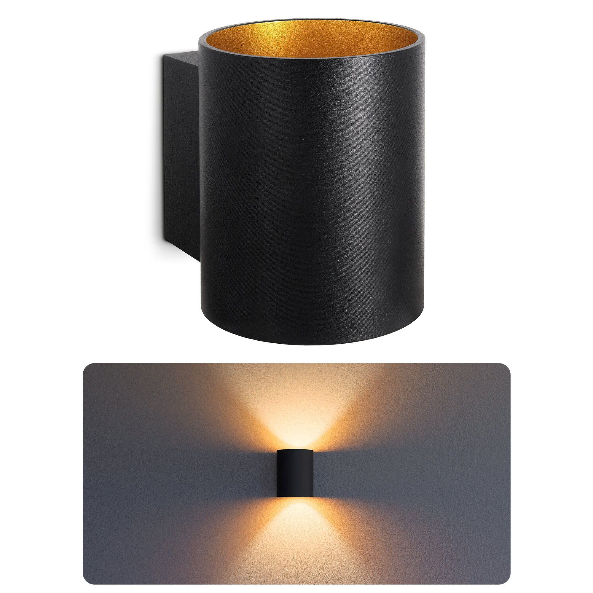 SSC-LUXon LED Wandleuchte TUANI Wandleuchte schwarz günstig online kaufen