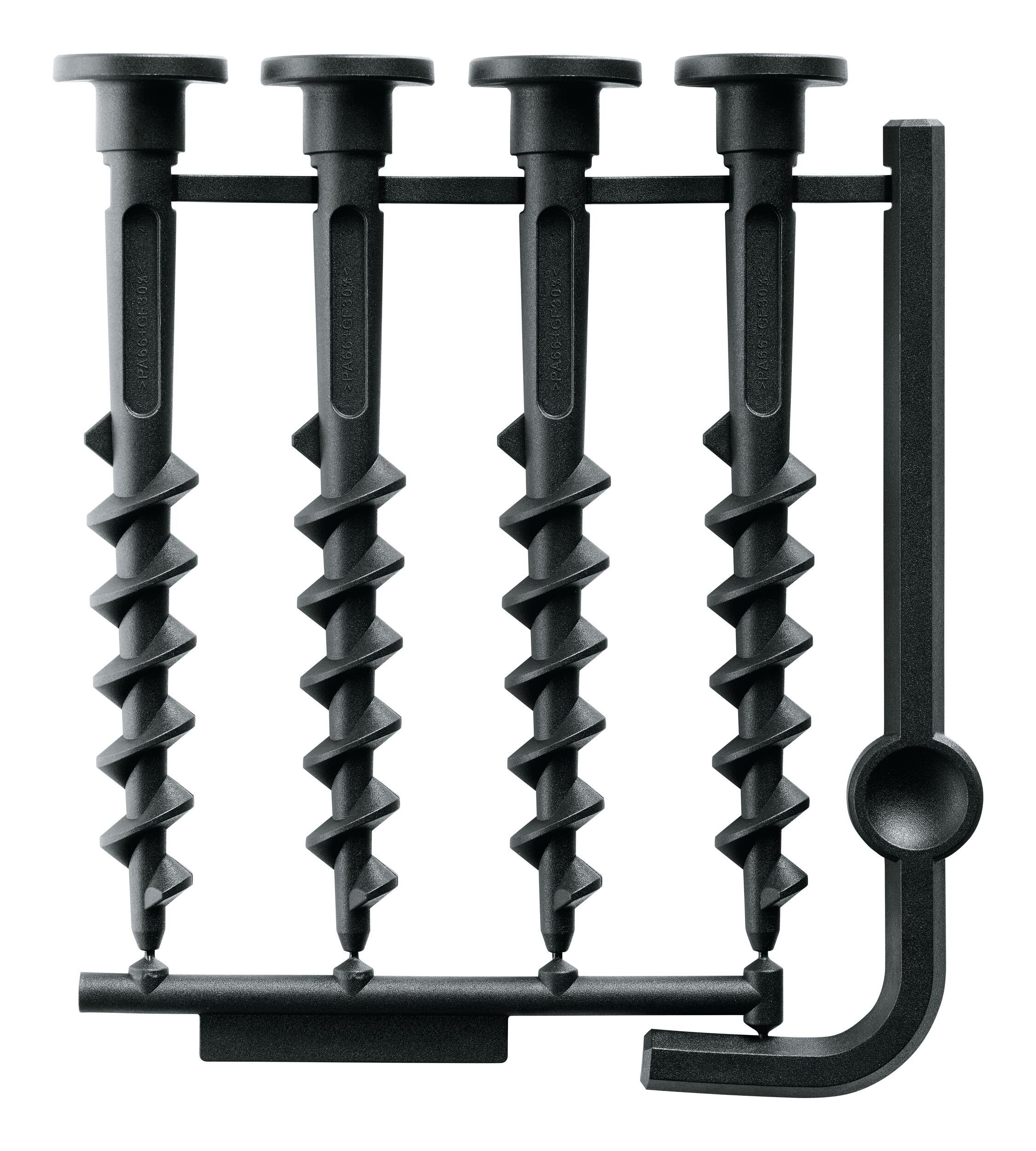 Bosch Home & Garden Rasenmähroboter Garten, (4 Stück), Zubehör Fixierschrauben für Roboter – 4er-Pack