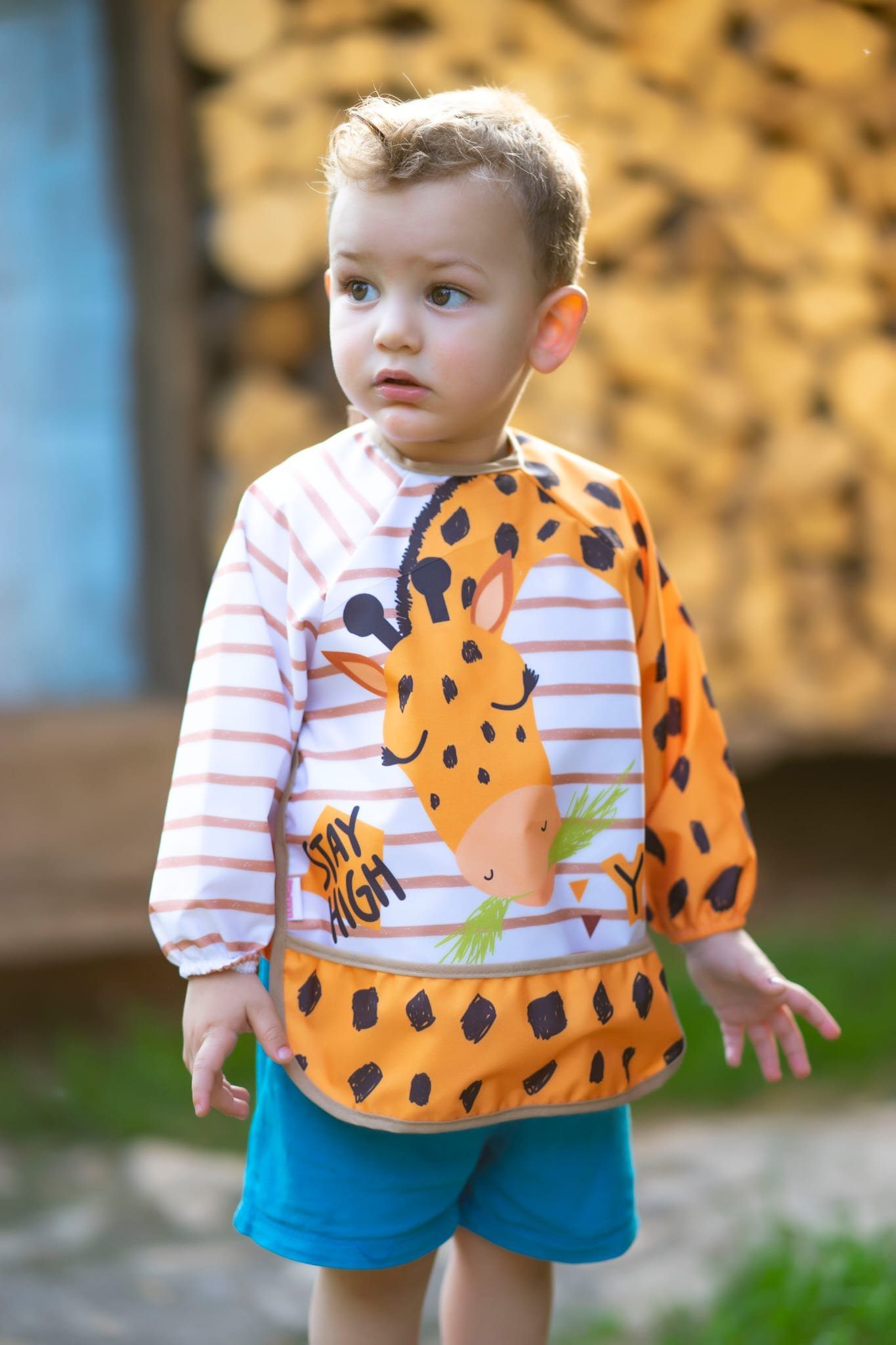 Just2little Lätzchen 3 Stück Wasserdicht Babylätzchen Ärmellätzchen abwaschbar Latz niedlic