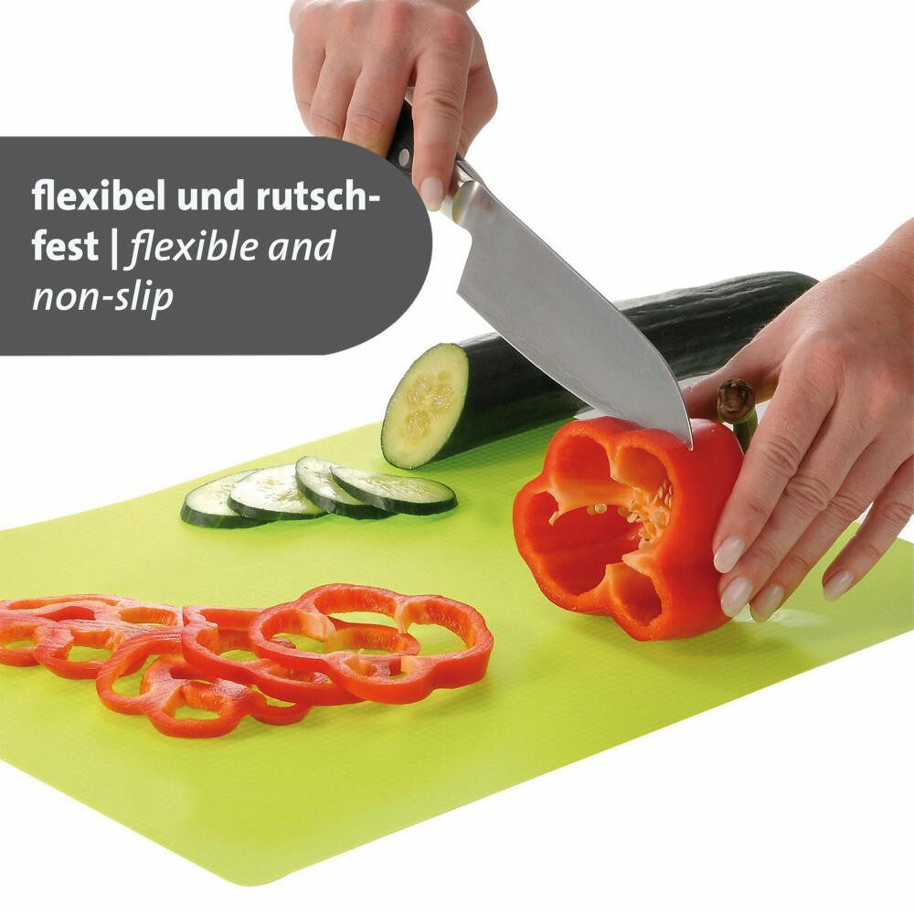 WESTMARK Schneidebrett Set aus 4 Schneidmatten, für Fleisch, Fisch, Gemüse und Geflügel, PP