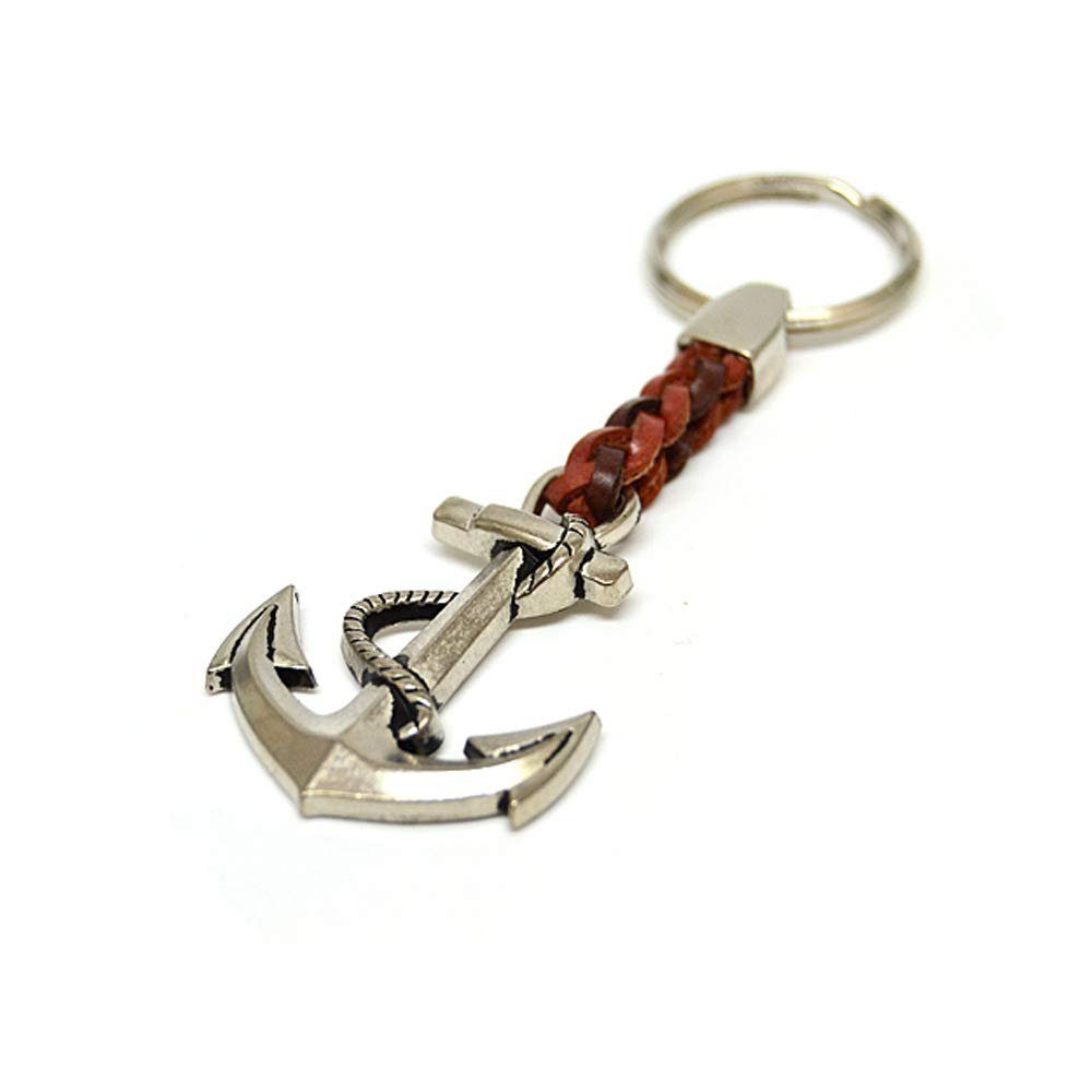 your castle Schlüsselanhänger Schlüsselanhänger Schlüsselring an Lederband, 7 cm Plus Ring 2,5cm