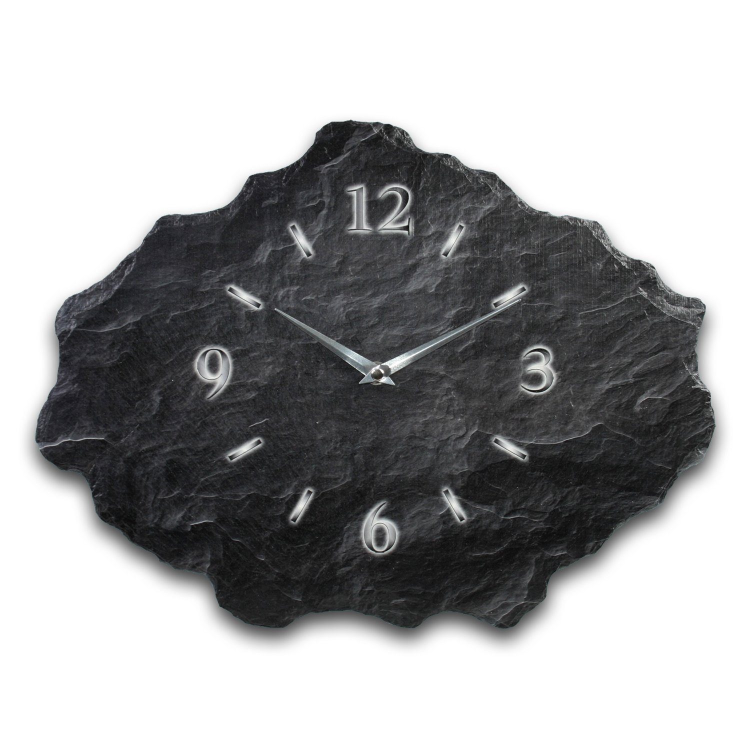 Kreative Feder Wanduhr Design-Wanduhr aus Stein günstig online kaufen