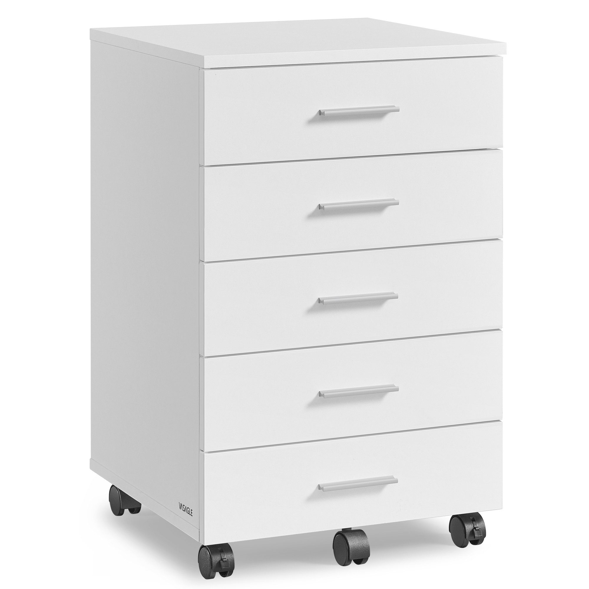 VASAGLE Rollcontainer mobiler Aktenschrank, Schubladenschrank, Druckerständ günstig online kaufen