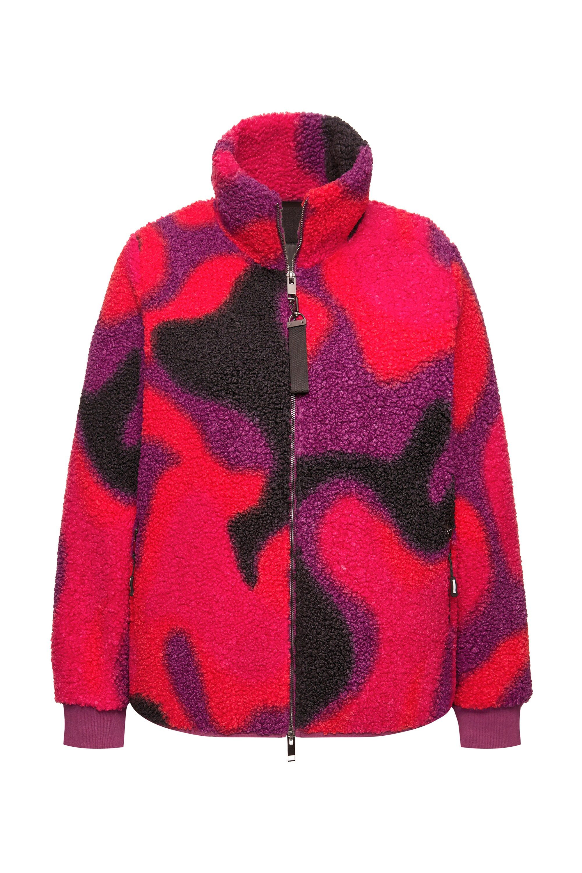 Ulla Popken Parka HYPRAR Fleecejacke Stehkragen günstig online kaufen
