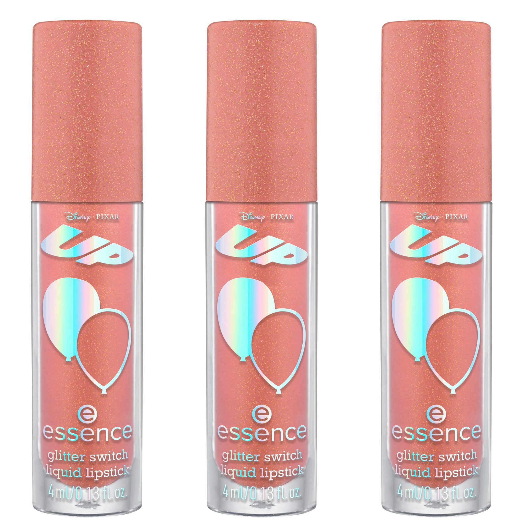 Essence Lippenstift Disney Pixar Up glitter switch liquid lipstick, 3-tlg., mit intensiver Farbabgabe