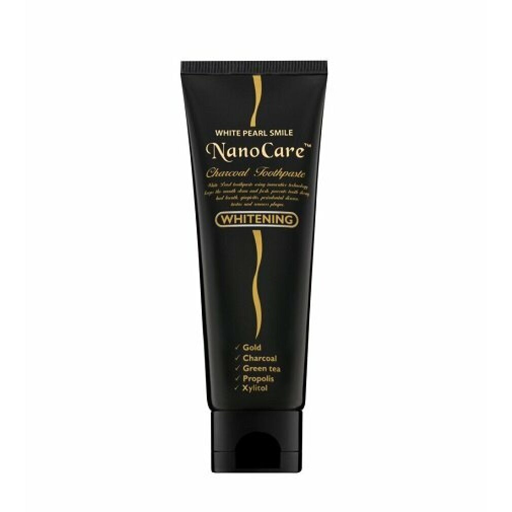 Zahnpasta White Pearl NanoCare Whitening Zahnpasta mit Aktivkohle 100 g