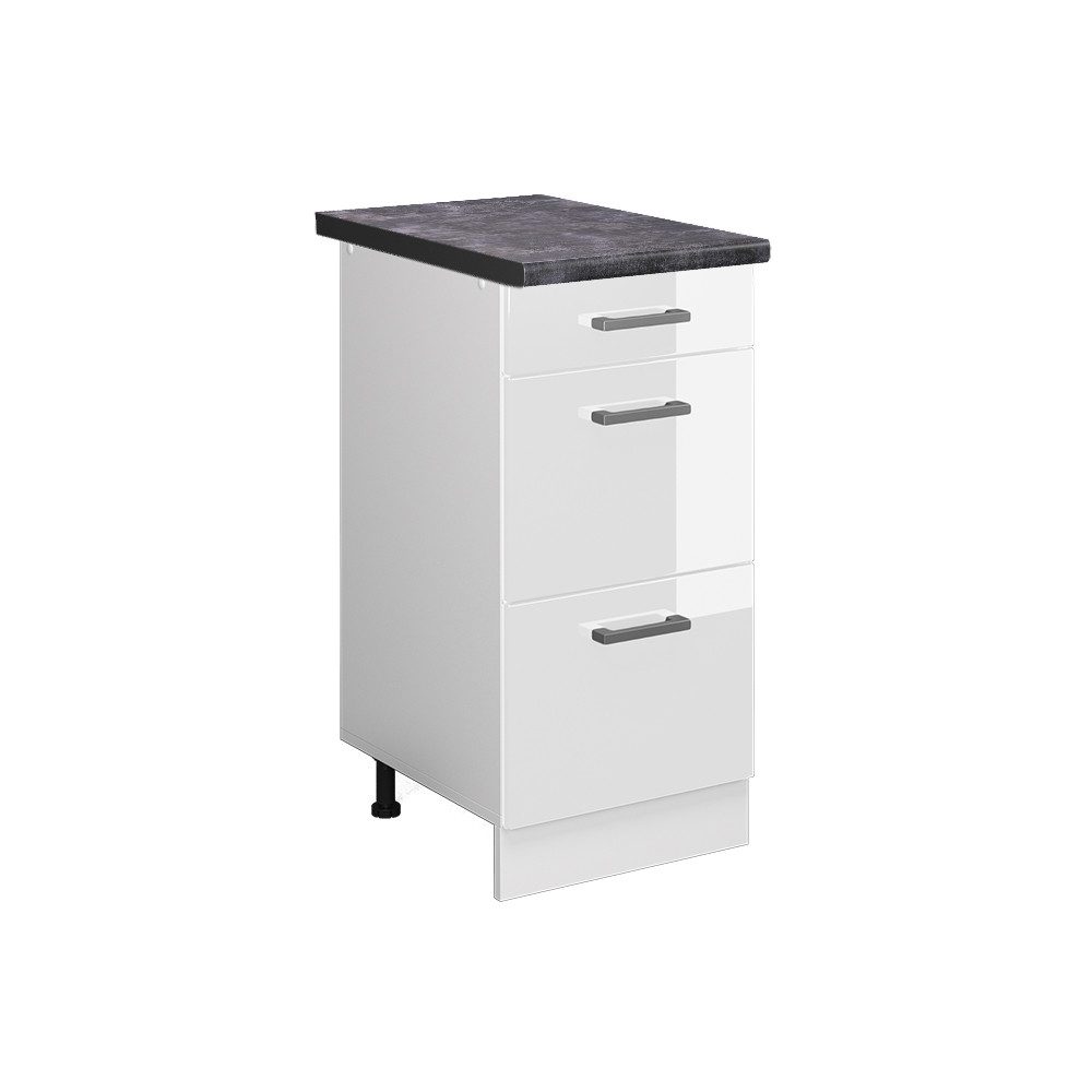 Vicco Unterschrank R-Line, Weiß Hochglanz/Weiß, 40 günstig online kaufen