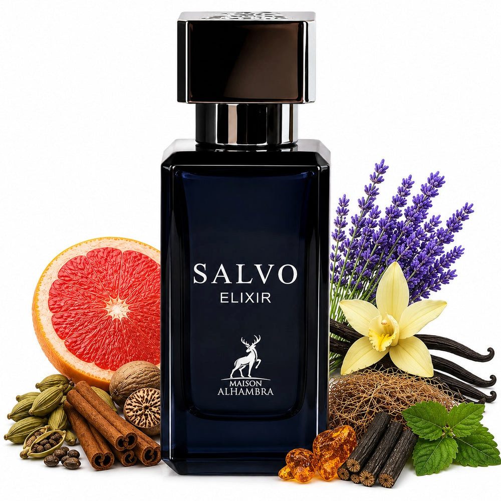 Maison Alhambra Duft-Set Salvo Elixir Eau de Parfum 30ml + Parfümzerstäuber (leer) Set