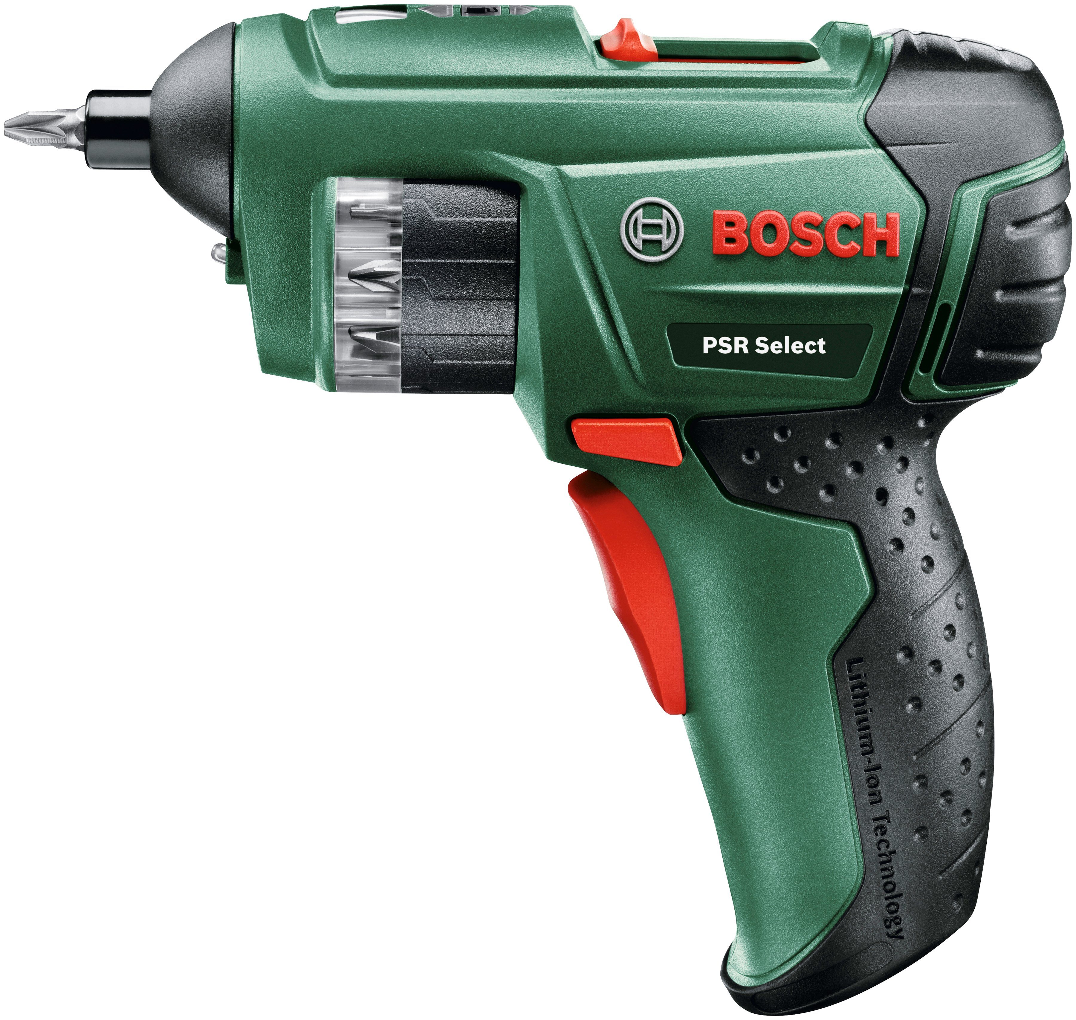 USB mit & (Set), U/min, Bosch 210 max. und PSR Select, Home Akku-Bohrschrauber Bit-Set Mikro Garden integriertem Lader