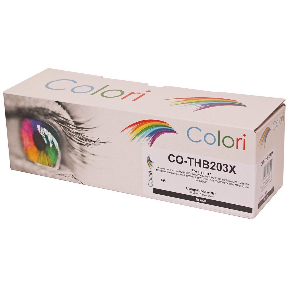 M281fdn M281fdw Pro Colori CF540A für M280nw 203A CF540X HP Kompatibler Laserjet M254dw M280 203X von Tonerkartusche, Toner M254nw Schwarz HP für M254 Colori M281 MFP