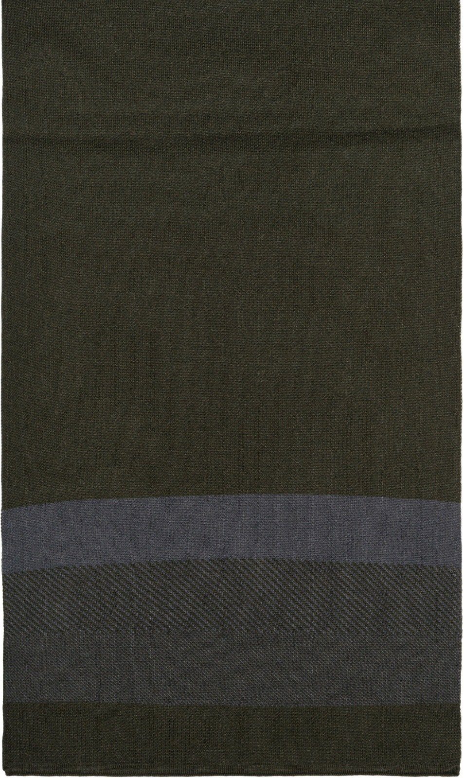 Oliv-Grau Strickschal, Schal styleBREAKER mit Feinstrick Streifen (1-St),