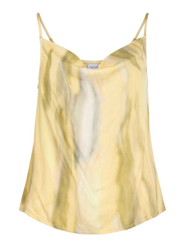 Vila Kurzarmbluse VIMURINA BAN SINGLET STRAP TOP Pale Banana/Ban