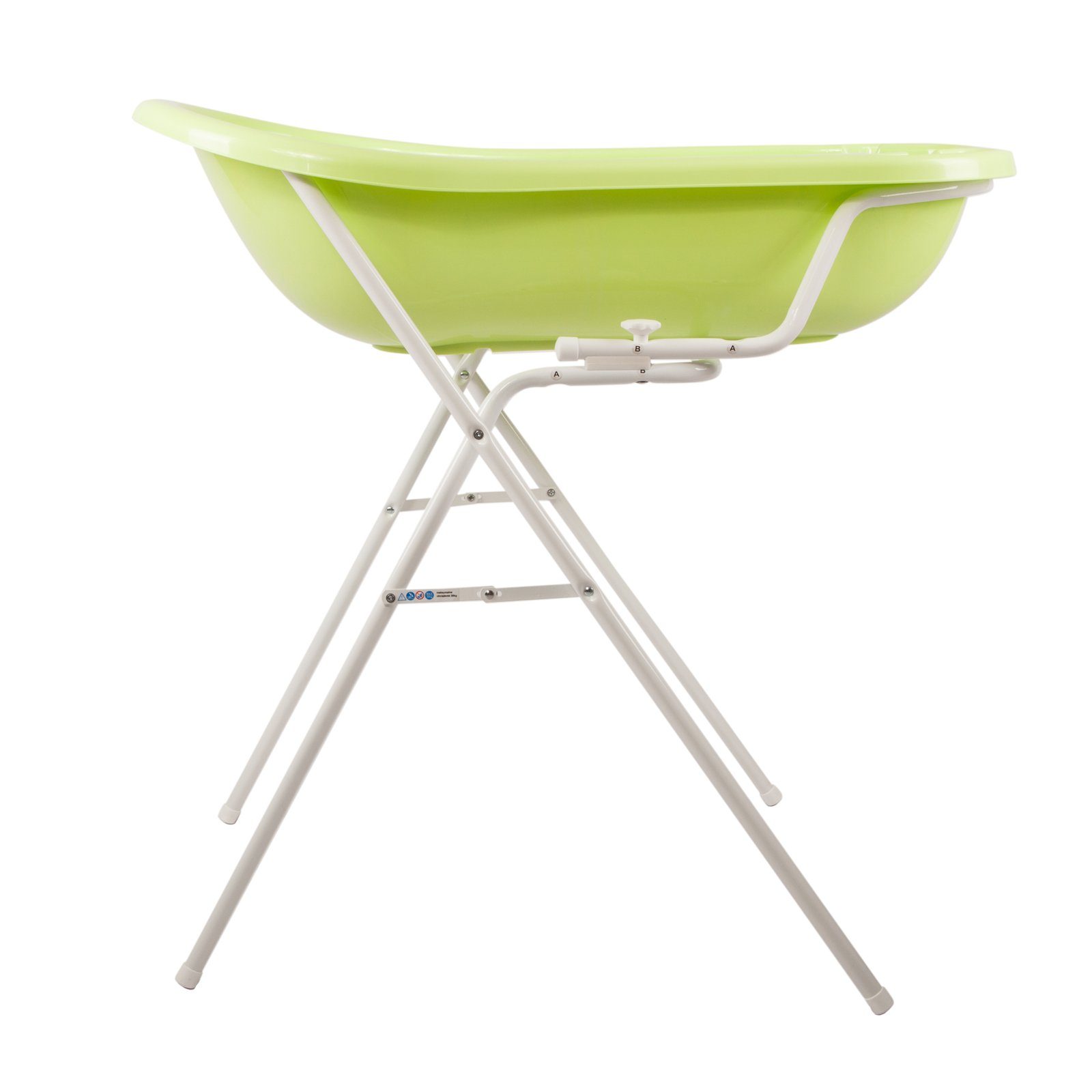 KiNDERWELT Babybadewanne Badewannenständer + Babywanne XXL grün, (2er Set)