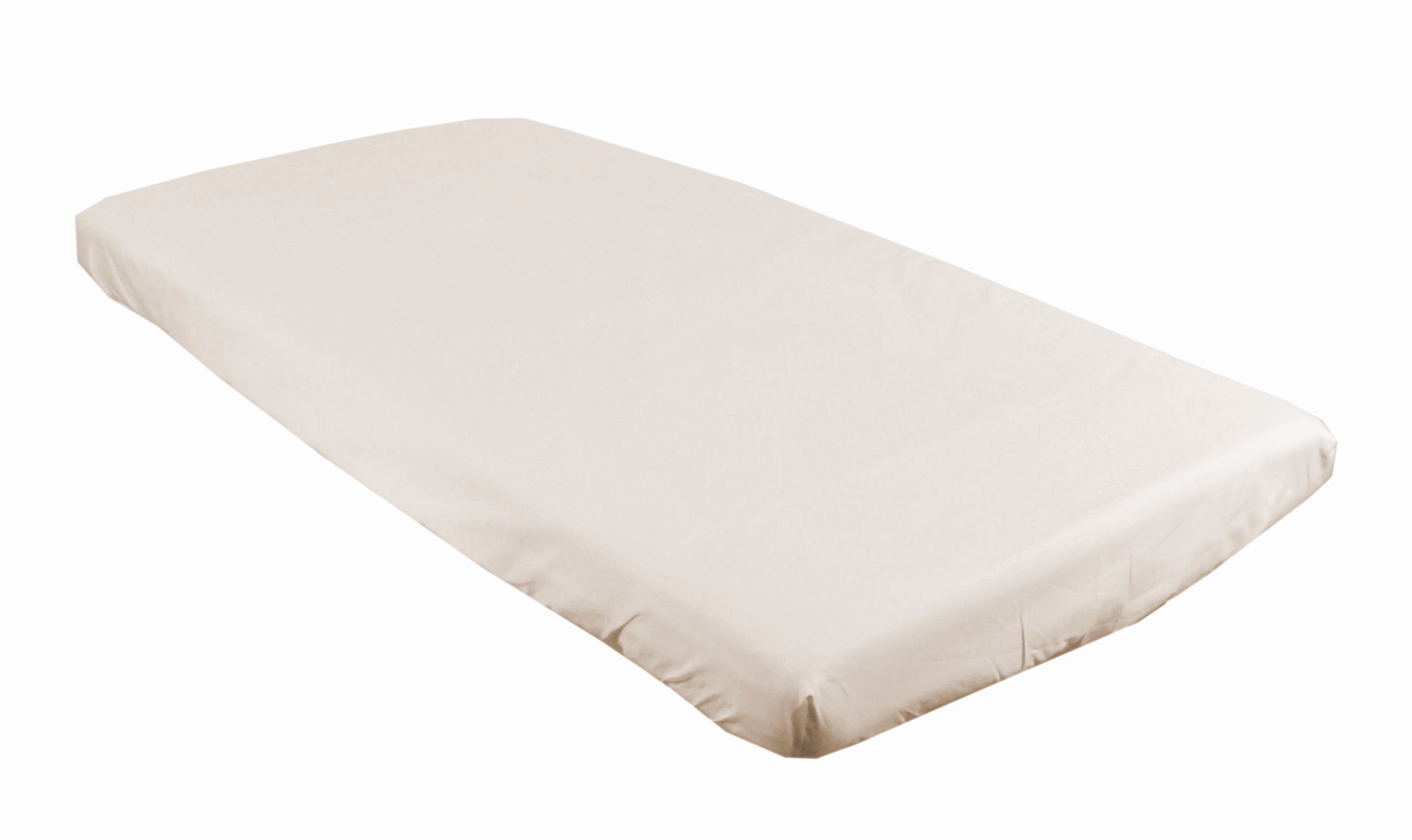 BabyLux Spannbettlaken BABYLUX SPANNBETTLAKEN 60x120 cm Spannbetttuch Baumwolle Kinder Baby, Ecru