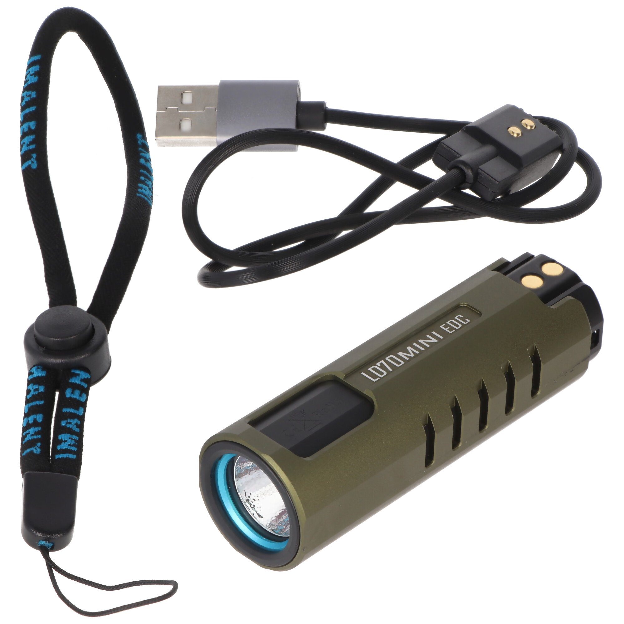 Imalent LED Taschenlampe Imalent LD70 Mini EDC LED-Taschenlampe grün mit 4000 Lumen, Leuchtwei