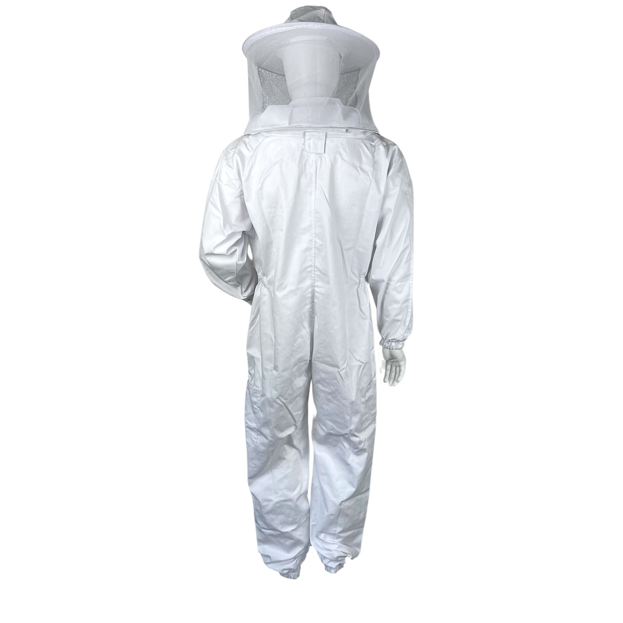 BIENEN SCHMIDT Arbeitsoverall Imkerschutzanzug BASIC mit integriertem Schleier & Reißverschluss weiß Imkersuit Schutzkleidung Arbeitsoverall Schutz-Overall