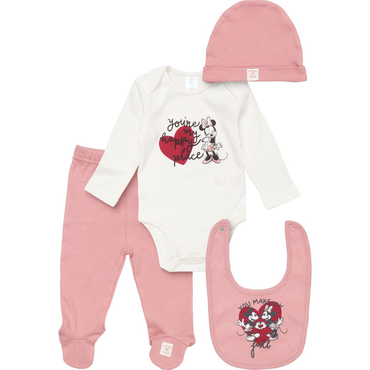 Disney Erstausstattungspaket Mickey & Minnie Mädchen, Unisex Kinder (Pack, 4-tlg., 4)