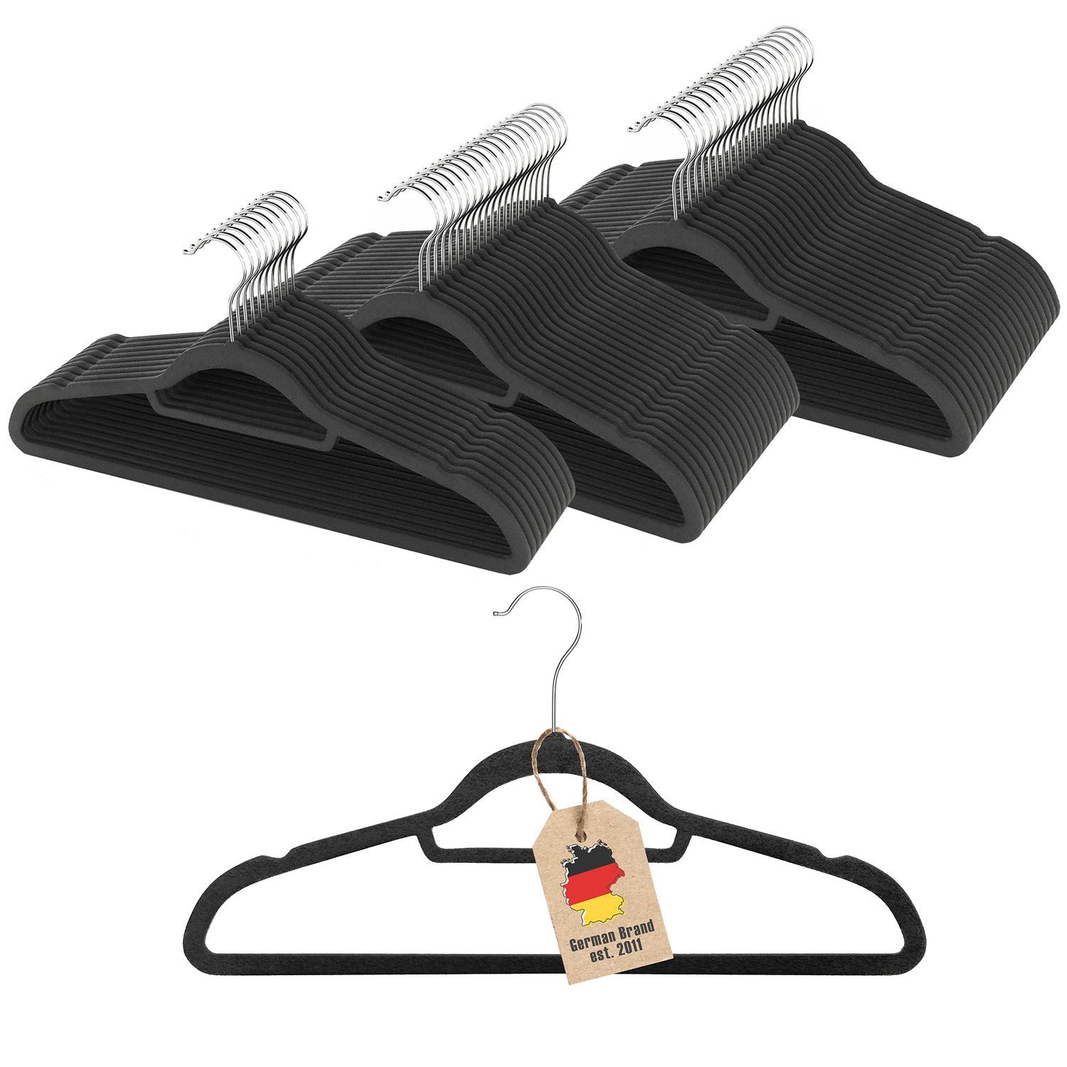 Intirilife Kleiderbügel, (Platzsparende Kleiderbügel 50x SAMT günstig online kaufen