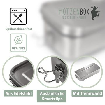 Hotzenbox Lunchbox HOTZENBOX JUMBO Brotdose Edelstahl, 1400ml, Trenner, Lunchbox, Edelstahl, Robust