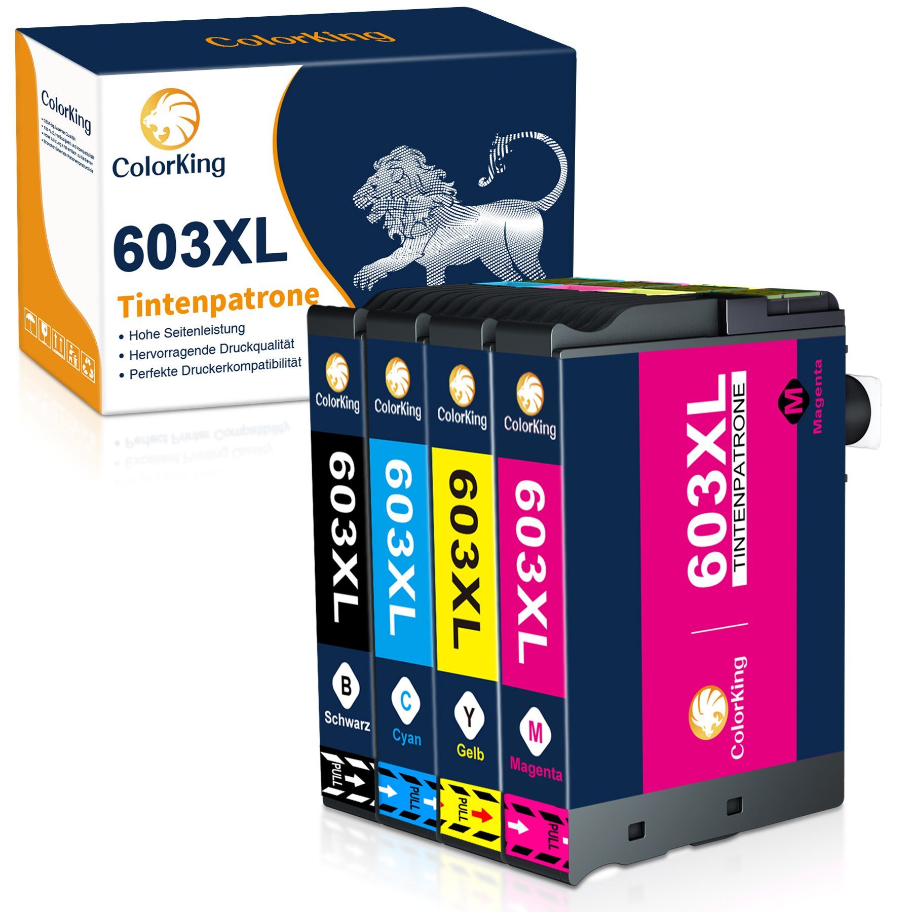 für XL EPSON Tintenpatrone 603 XP-2100 XP-3105 (0-tlg) ColorKing XP-3100