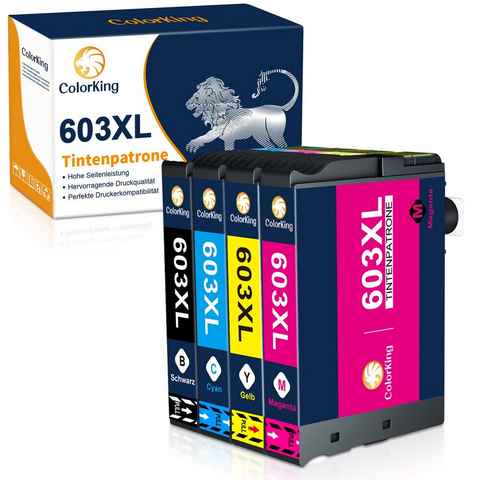 ColorKing für EPSON 603 XL XP-3100 XP-3105 XP-2100 Tintenpatrone (4-tlg)
