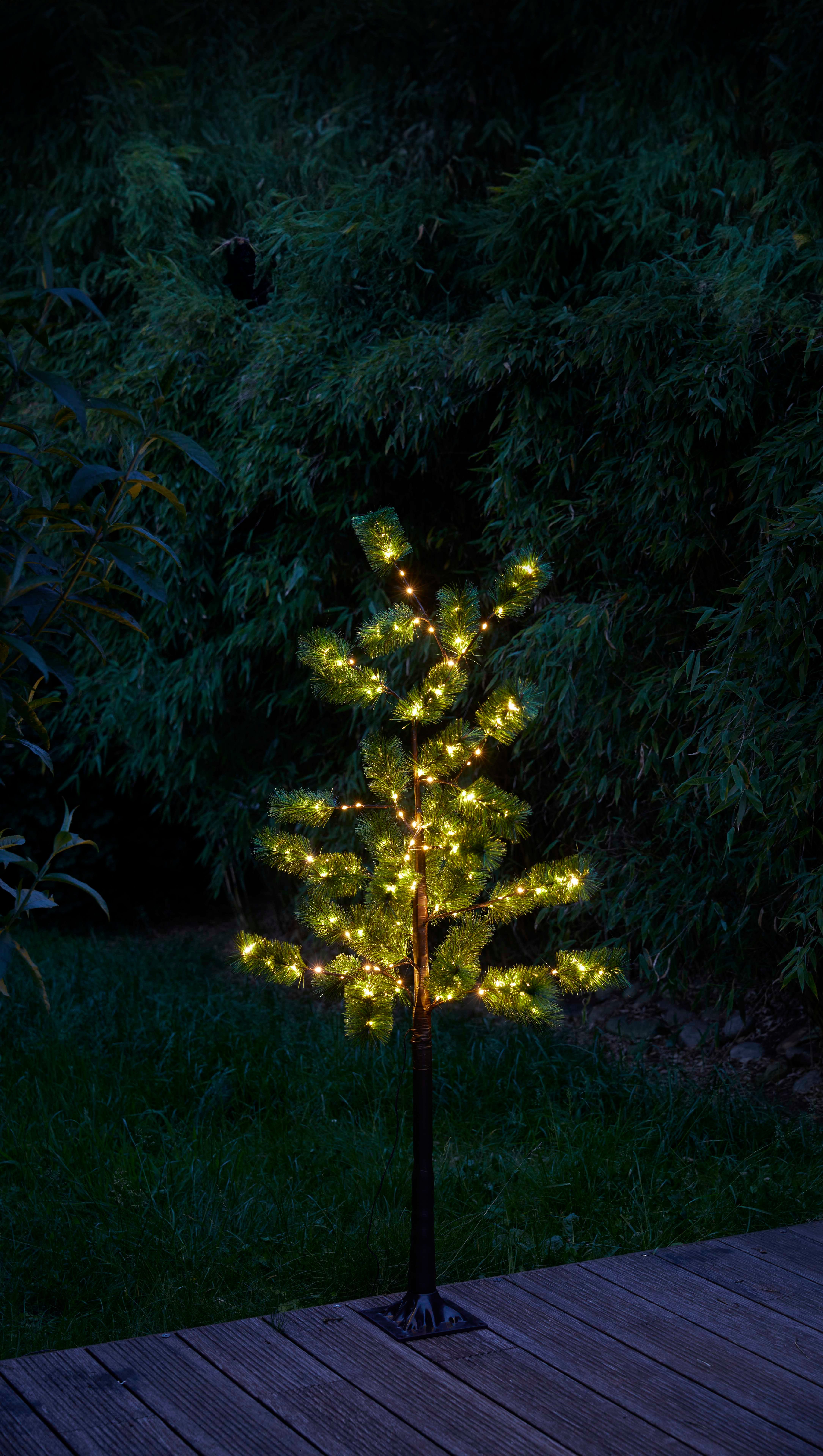 Northpoint LED Baum Tannenbaum Nadelbaum Braun 3,6W 150 LEDs 150cm hoch