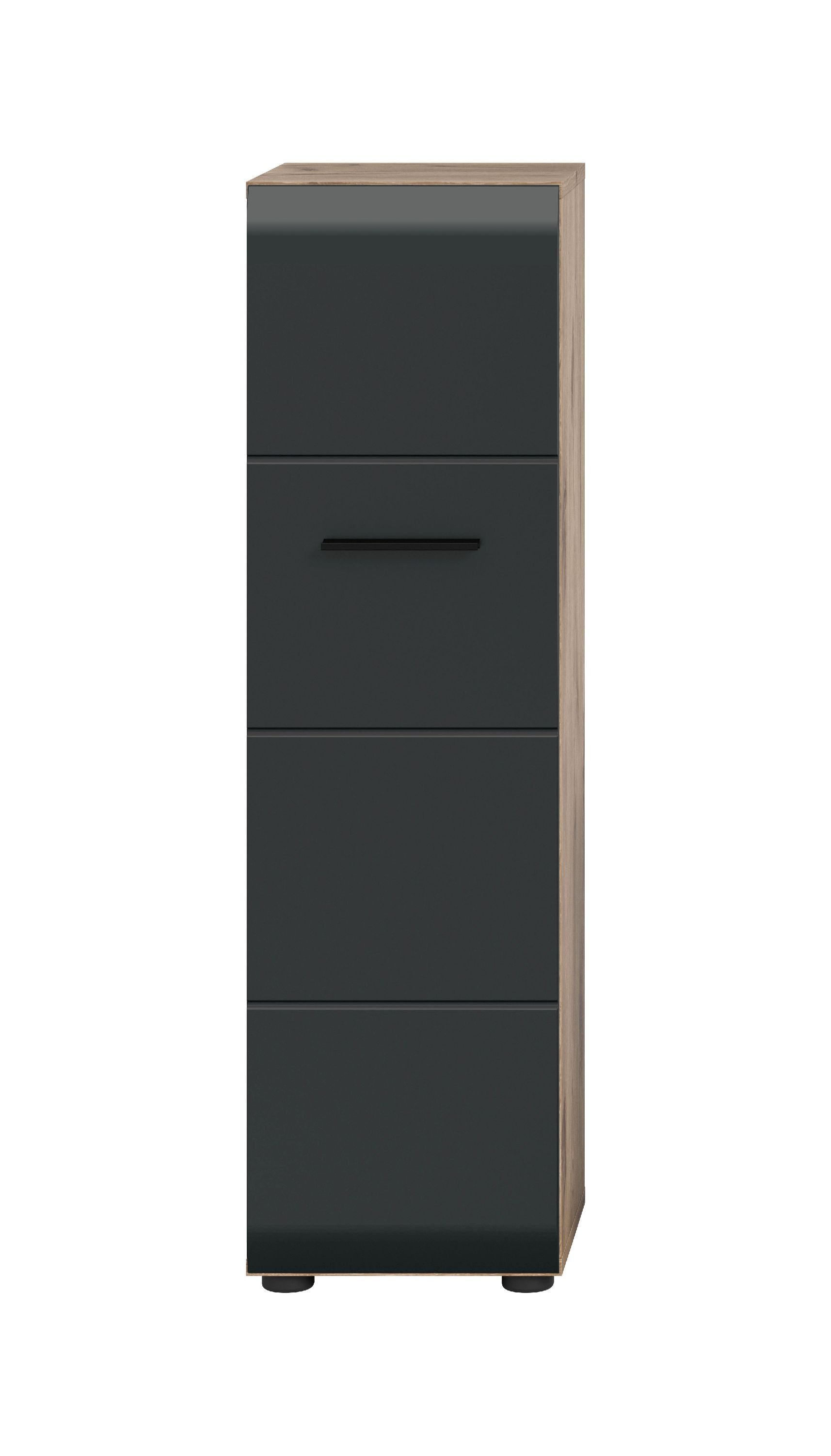 xonox.home Stauraumschrank Nox Oak Nachbildung Melamin beschichtet modern 30x106x30 cm