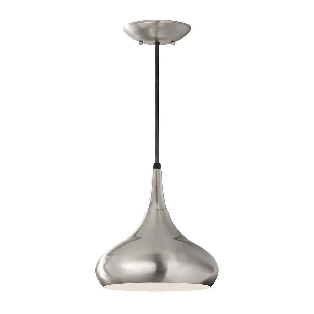 Elstead LIGHTING Pendelleuchte, Leuchtmittel nicht inklusive, Pendellampe Deckenlampe Hängeleuchte Stahl Edelstahl D 25,4 cm