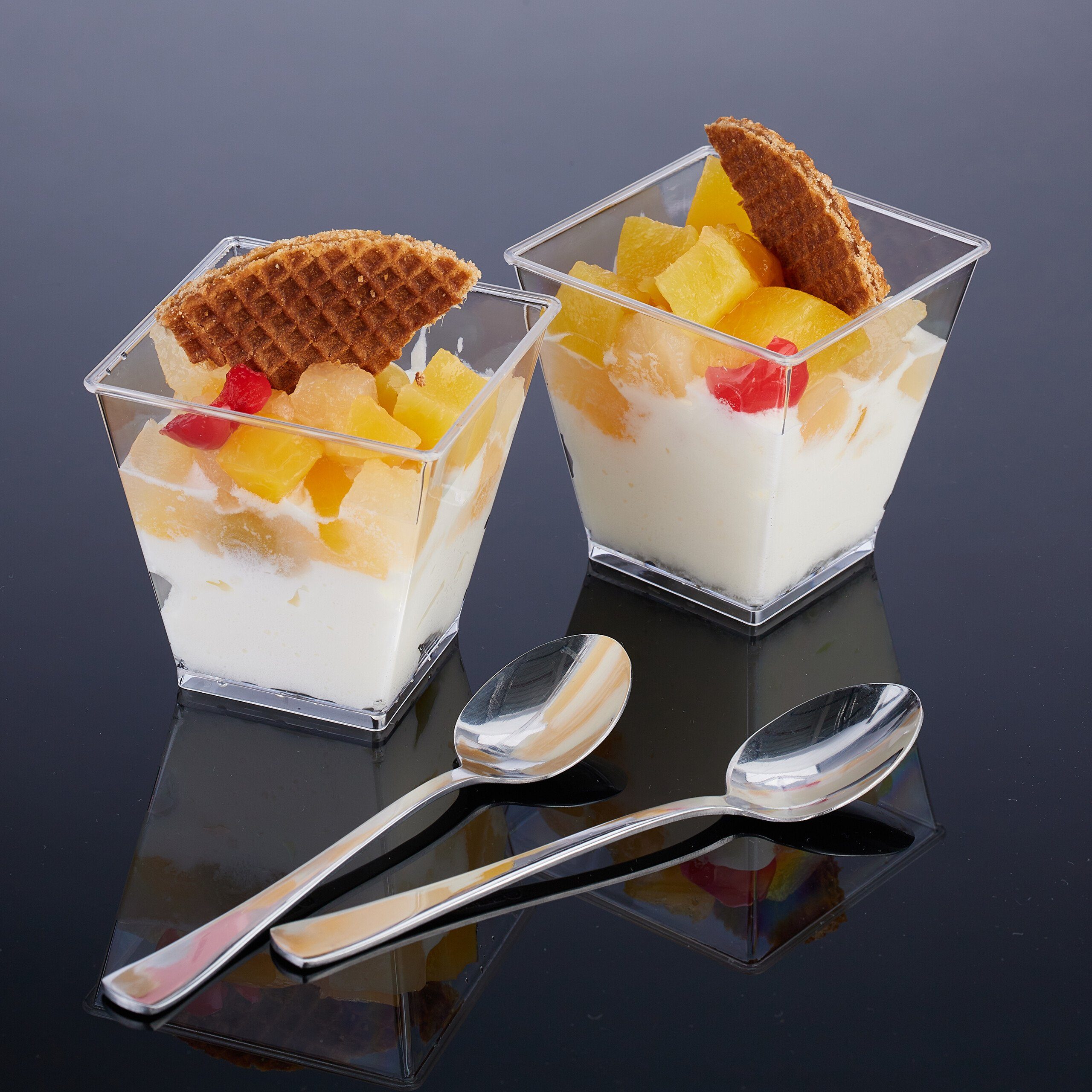 relaxdays Dessertschale 50er Set, Kunststoff