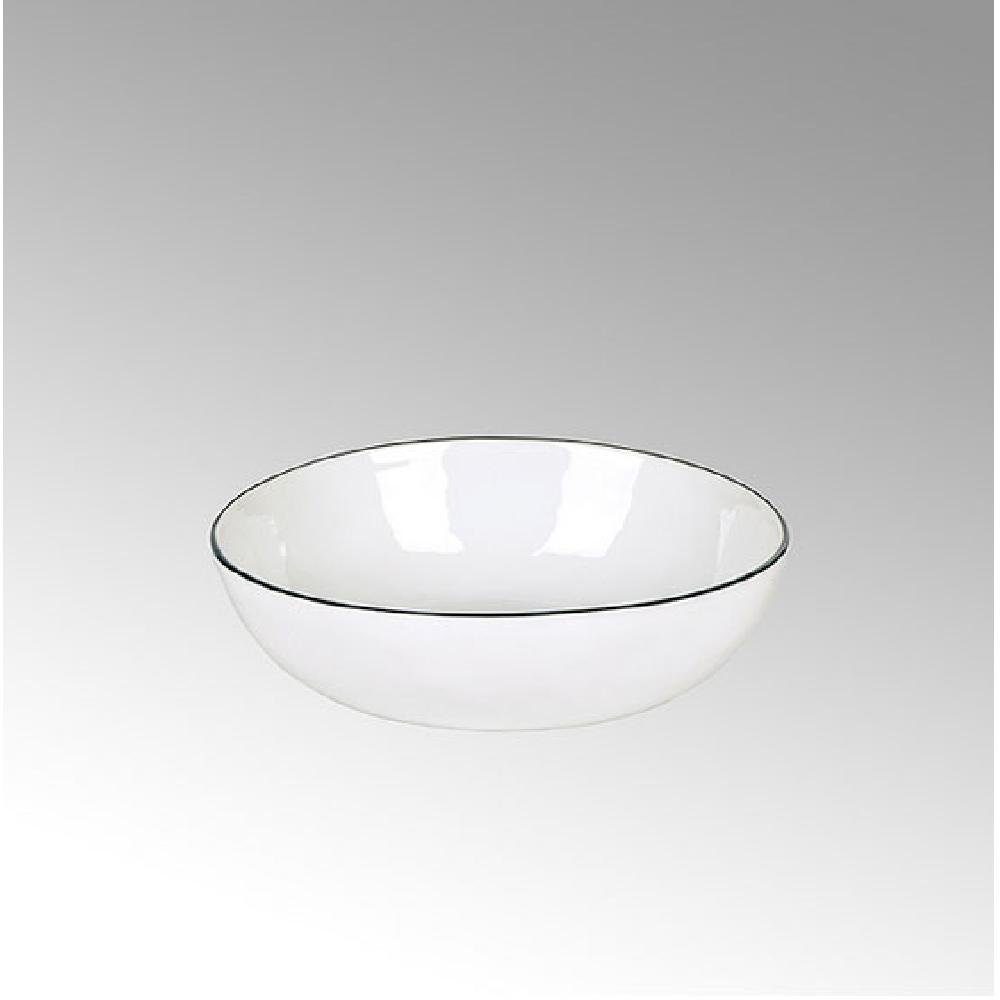 Lambert Schüssel Schüssel Piana Weiß basaltgrauer Rand (20,5cm)