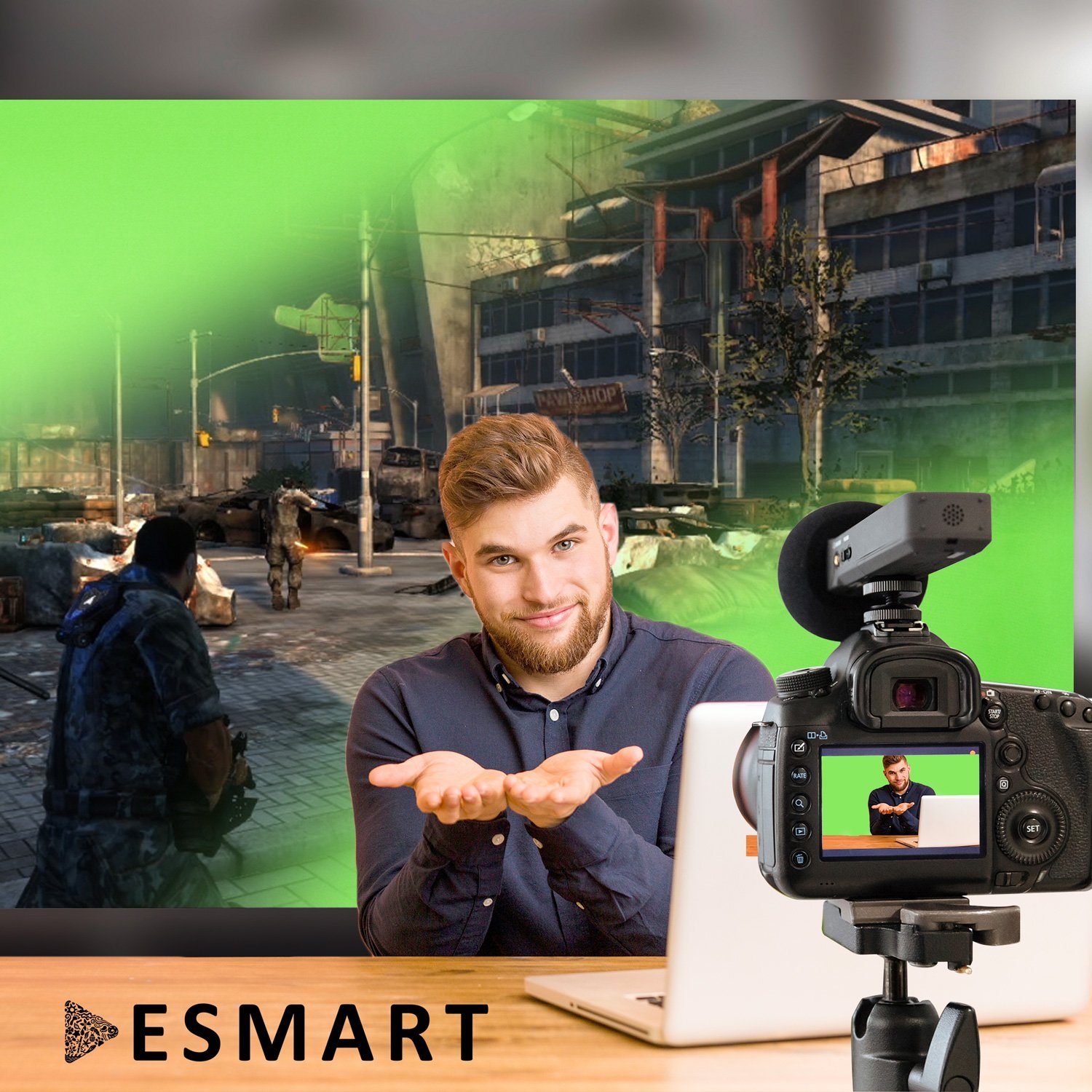 ESMART Hintergrundsystem ESMART Germany Expert Greenscreen, Greenscreen