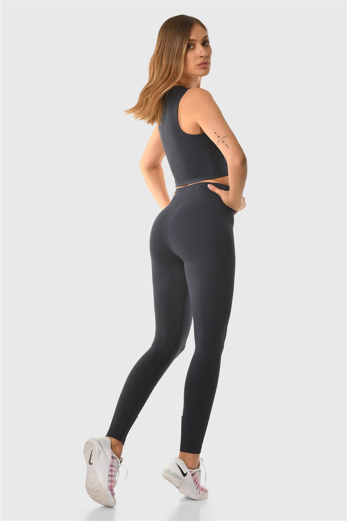 Superstacy Leggings Large Navy Blau