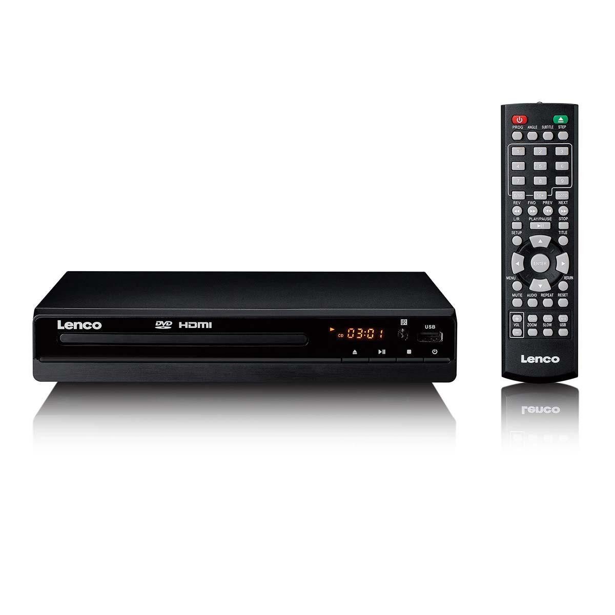 Lenco DVD-121BK DVD-Player (Kompakter DVD-Player mit HDMI + SCART)
