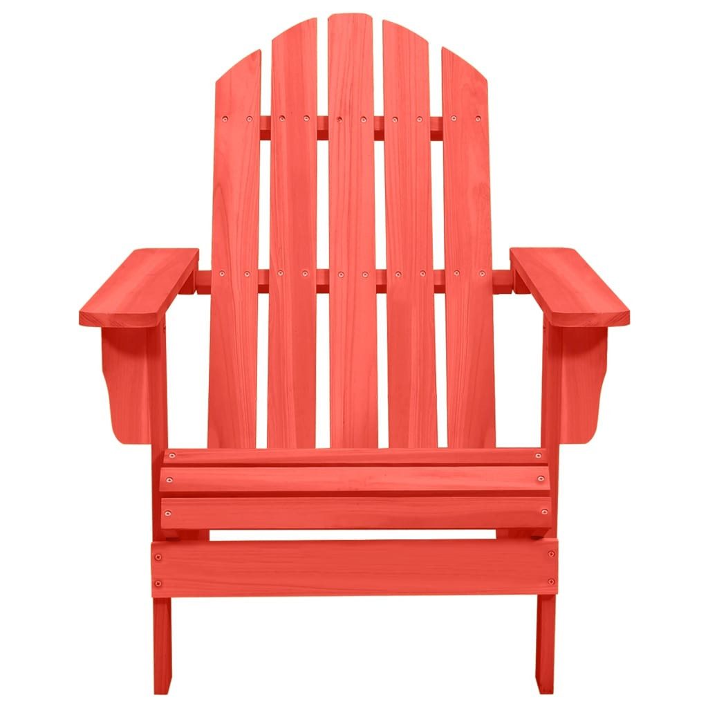 vidaXL Gartenstuhl Adirondack-Gartenstuhl Massivholz Tanne Rot günstig online kaufen