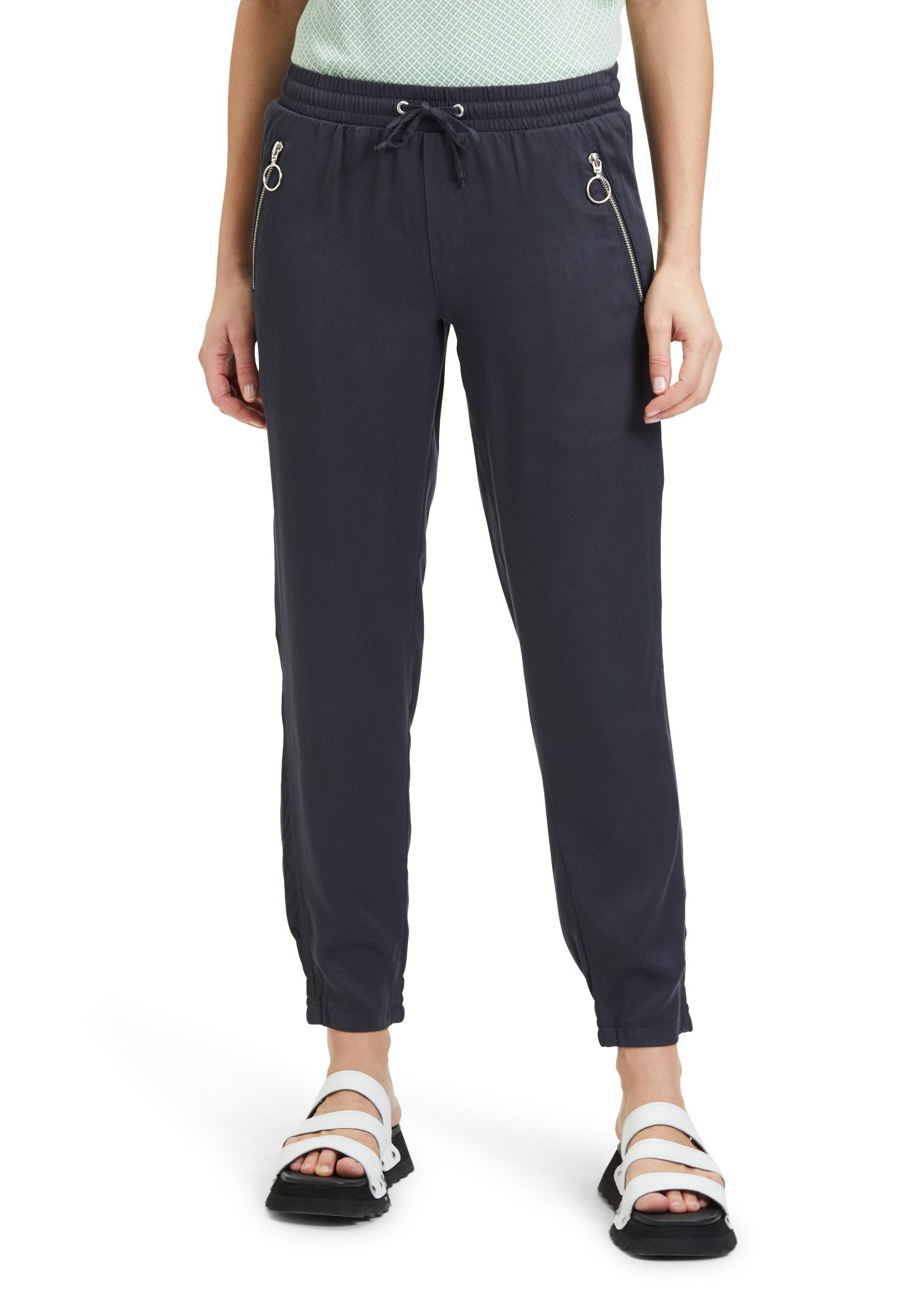 Cartoon Stoffhose Cartoon Casual-Hose mit Reißverschlusstaschen Taschen