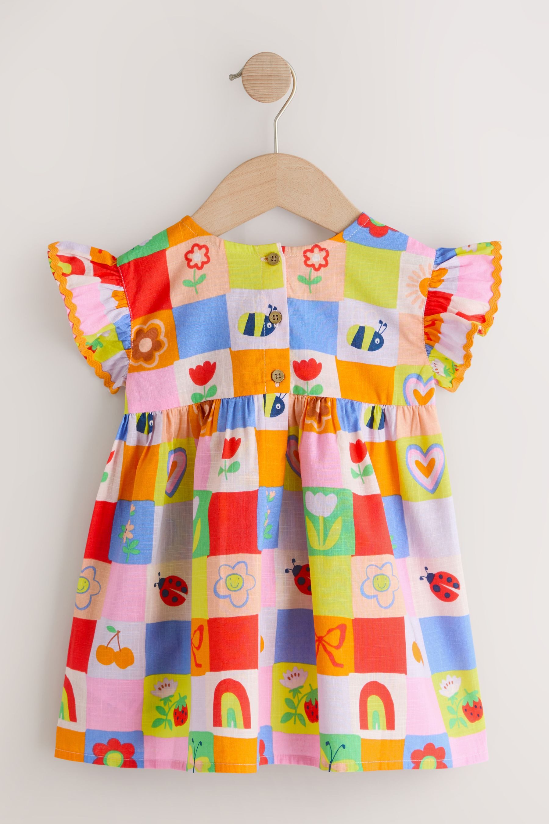 Blusenkleid Ric Rac Kleid mit Rüschenärmeln