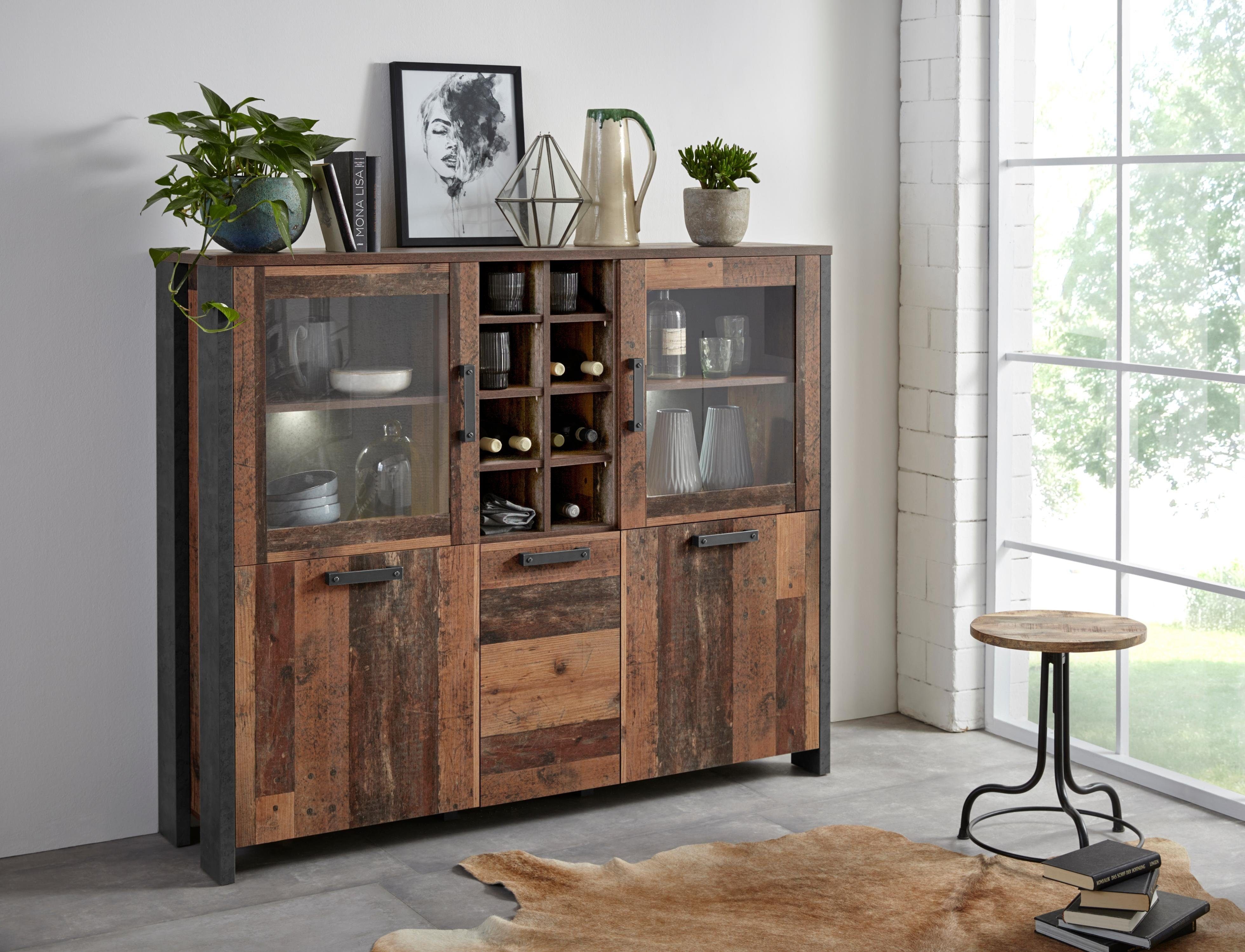 FORTE Highboard Clif, Breite 151 cm
